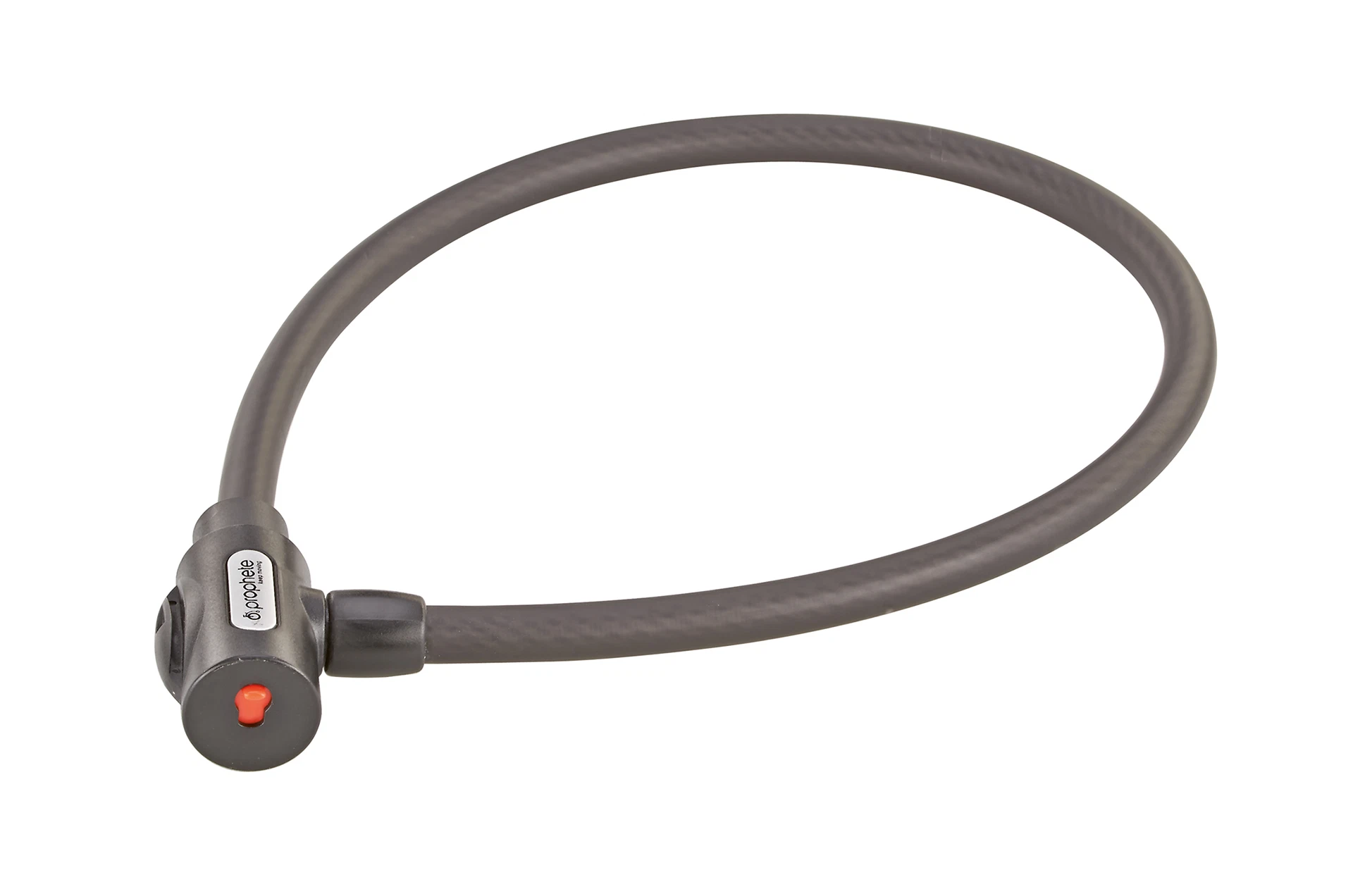 Kabelschloss - diagonale Ansicht auf weißem Grund