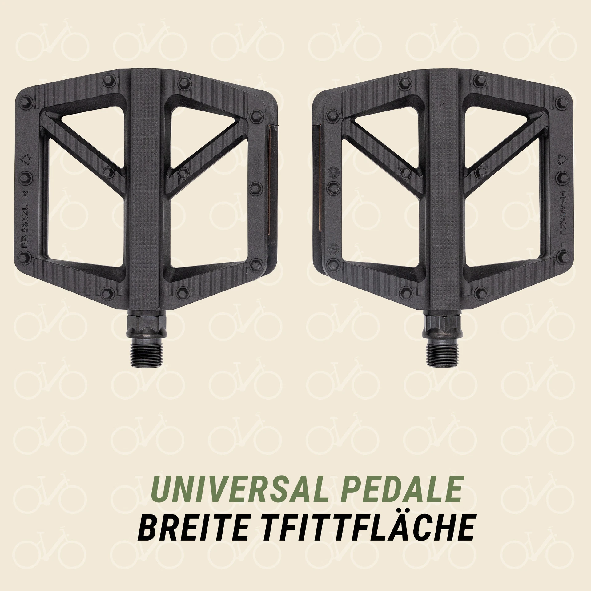 universal Pedale - Ansicht von oben