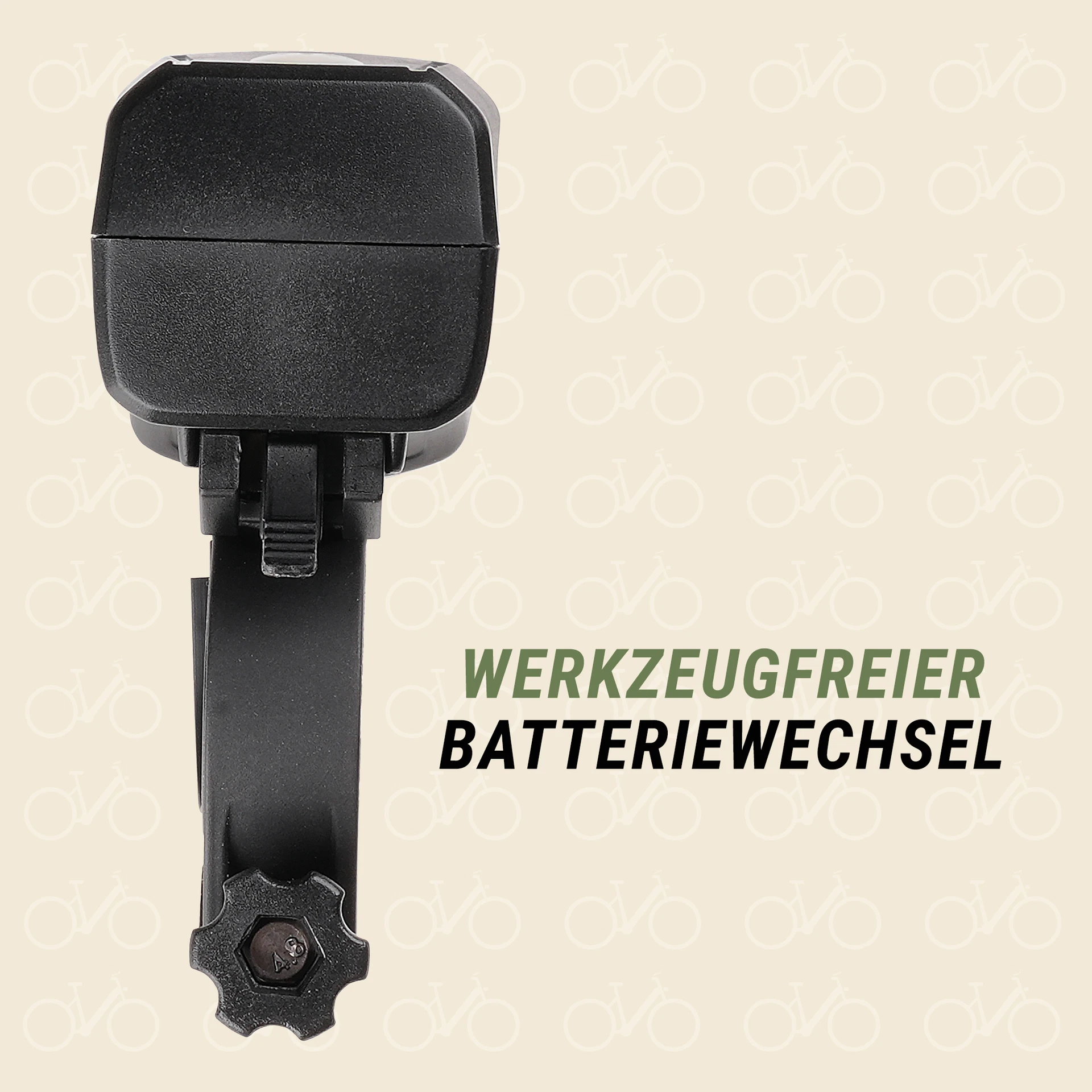 Beleuchtungsset werkzeugfreier Batteriewechsel - Ansicht von hinten