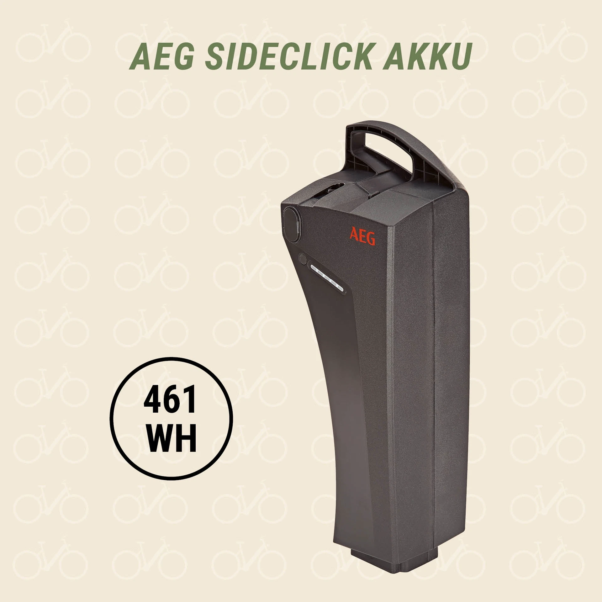 AEG Sideclick Akku 461 Ah - diagonale Ansicht
