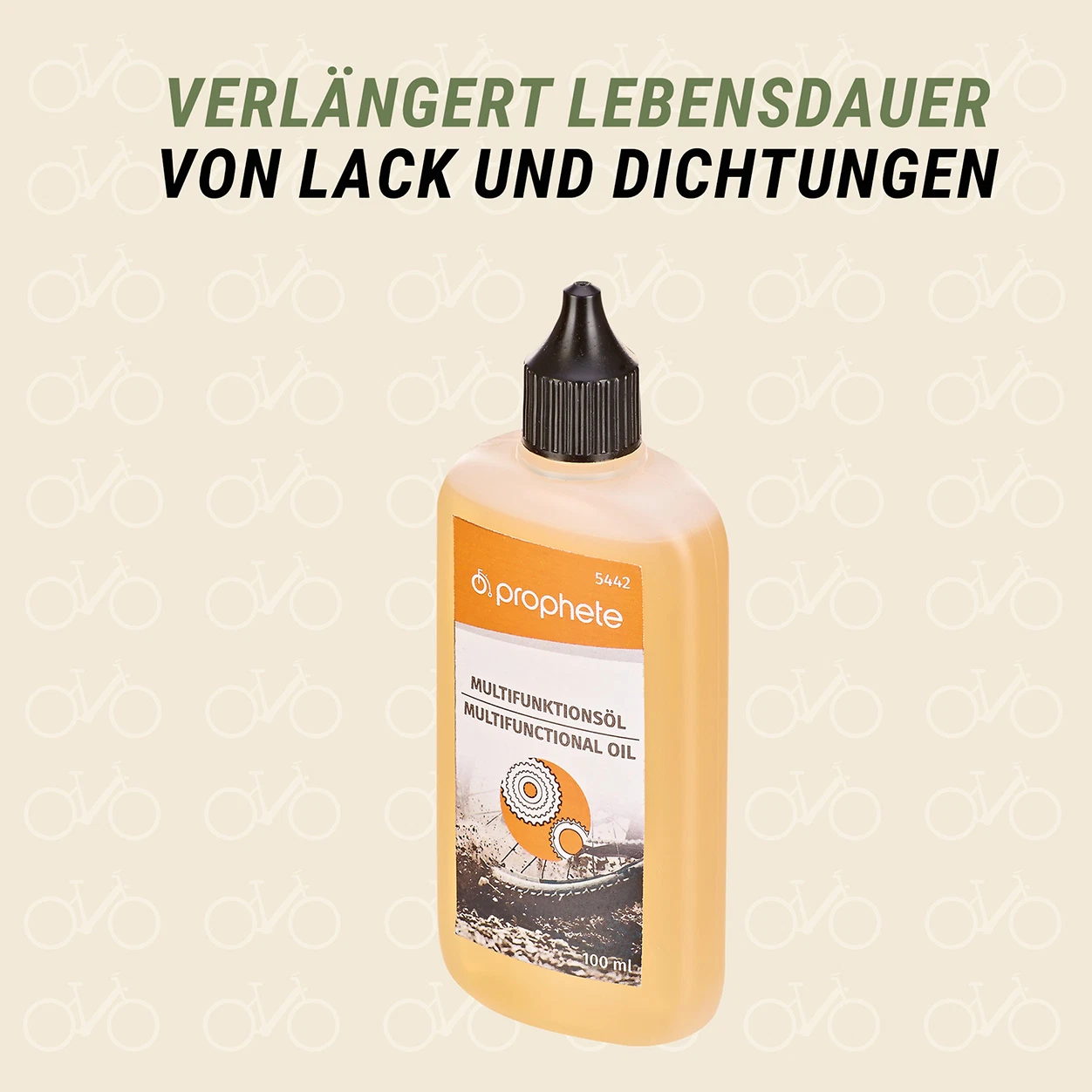Multifunktionsöl (Bike) verlängert Lebensdauer von Lack und Dichtungen - diagonale Ansicht