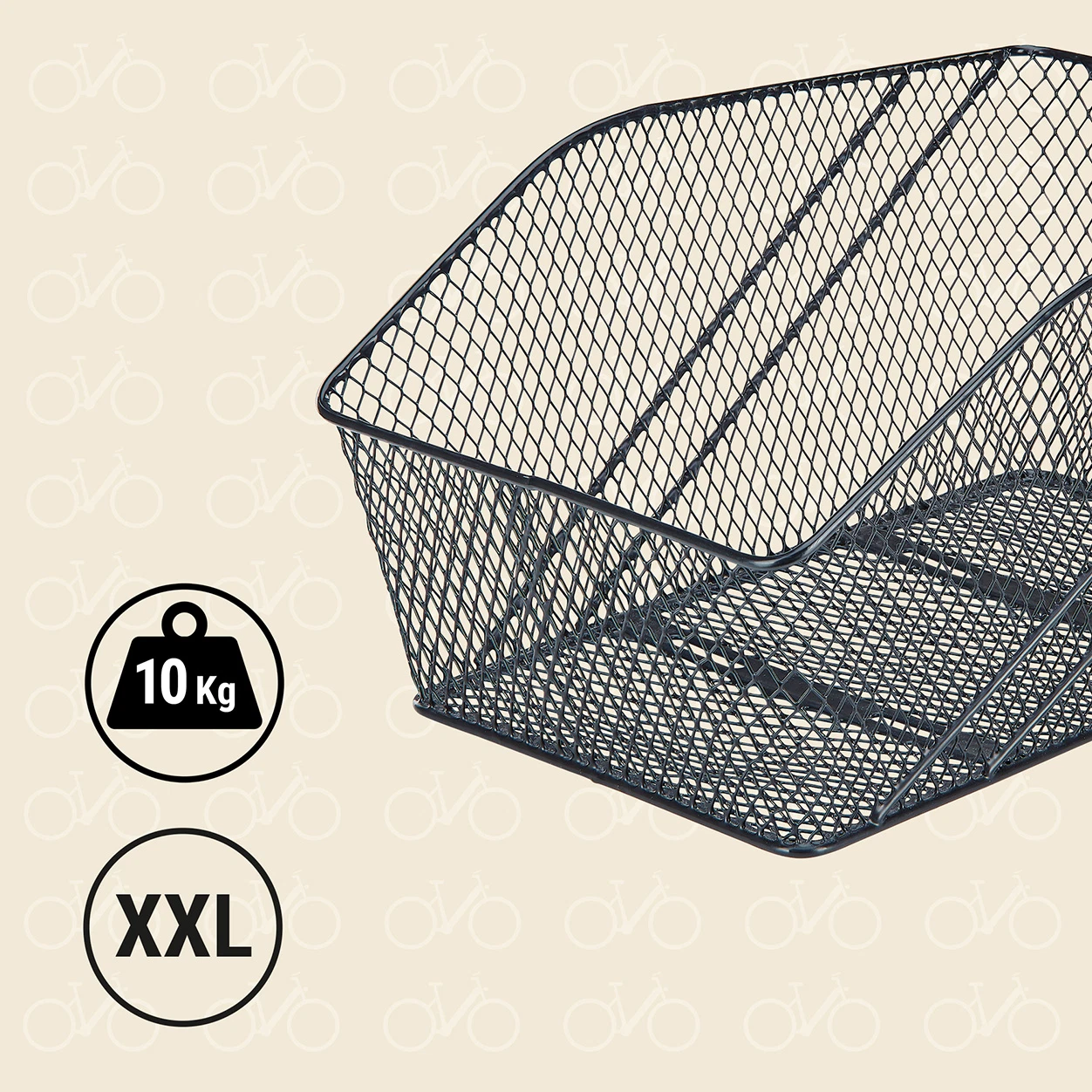 Fahrradkorb XXL - Ansicht von vorne