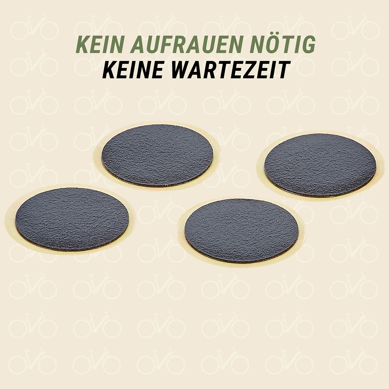Selbstklebende Flicken kein Aufrauen - diagonale Ansicht