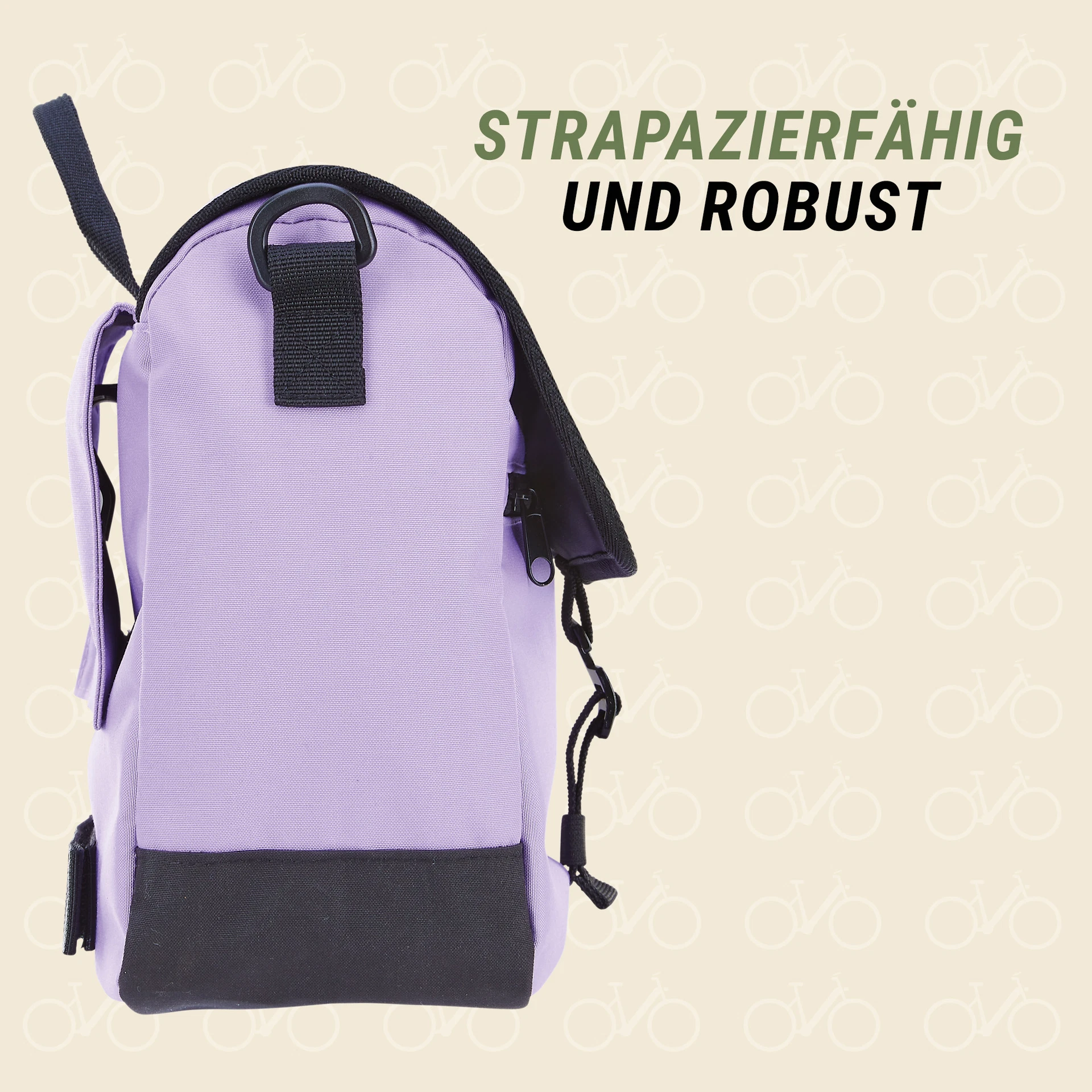 Seitenpacktasche lila