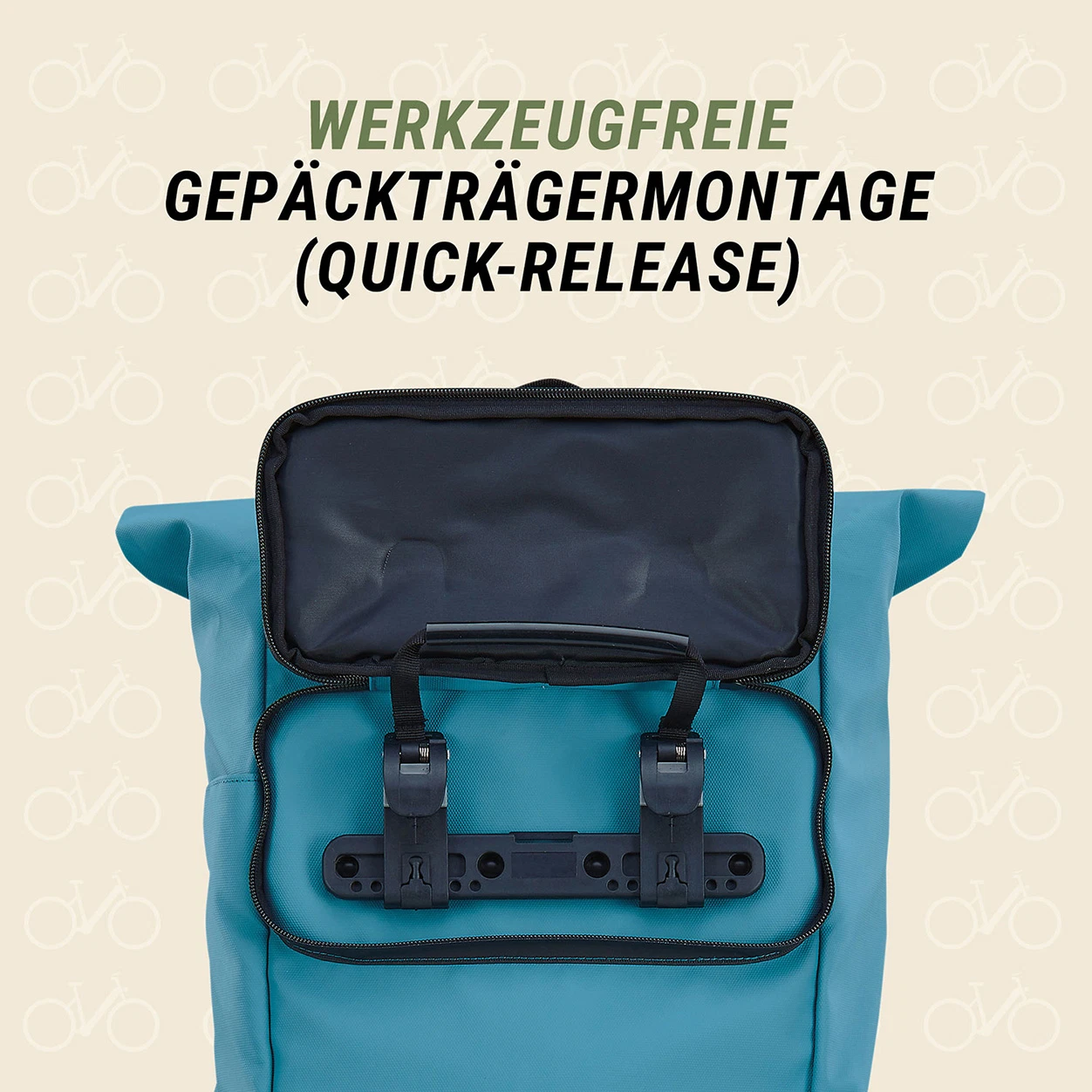 Seitenpacktasche/ Rucksack blue