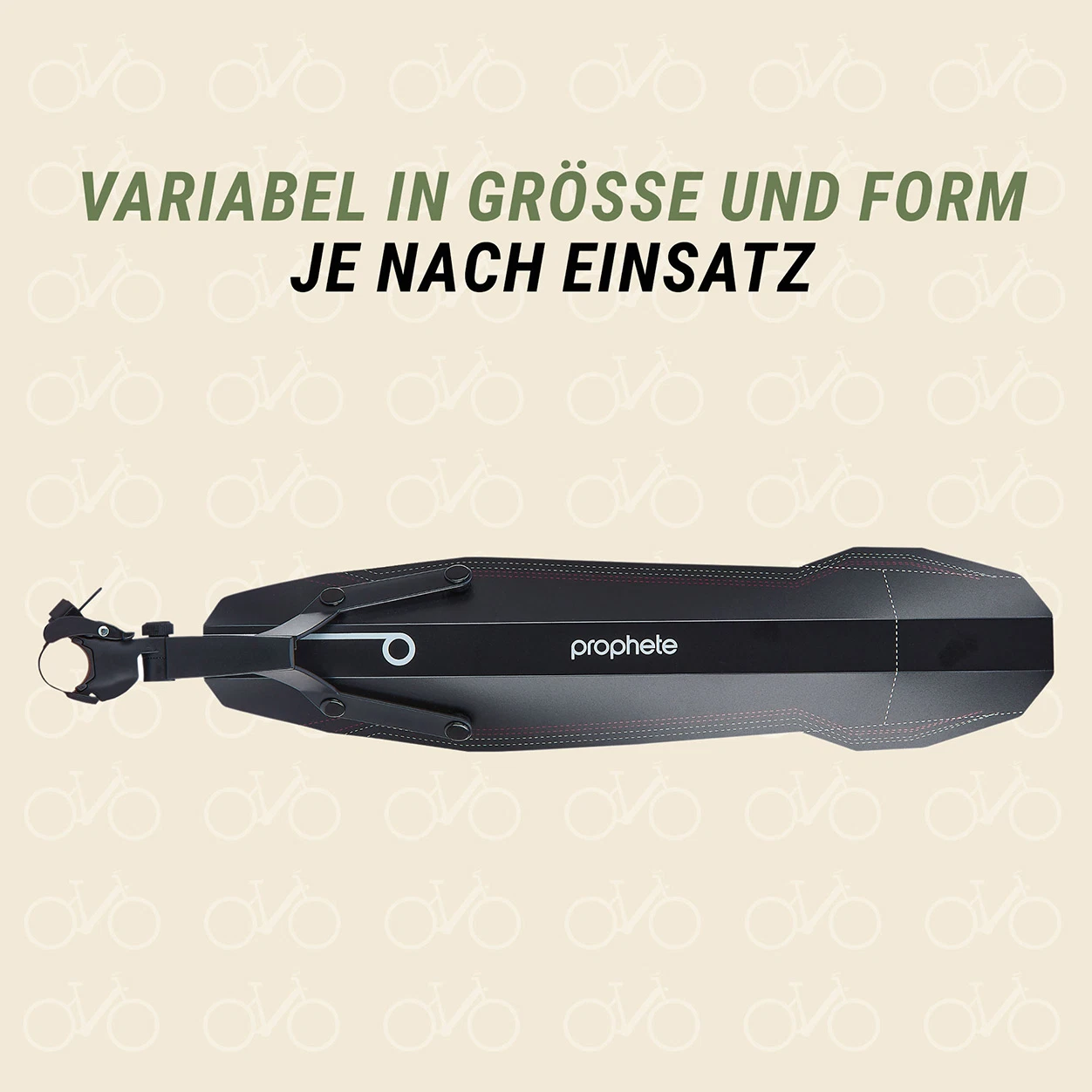 Steckschutzblech - variabel in Größe und Form - Ansicht von oben