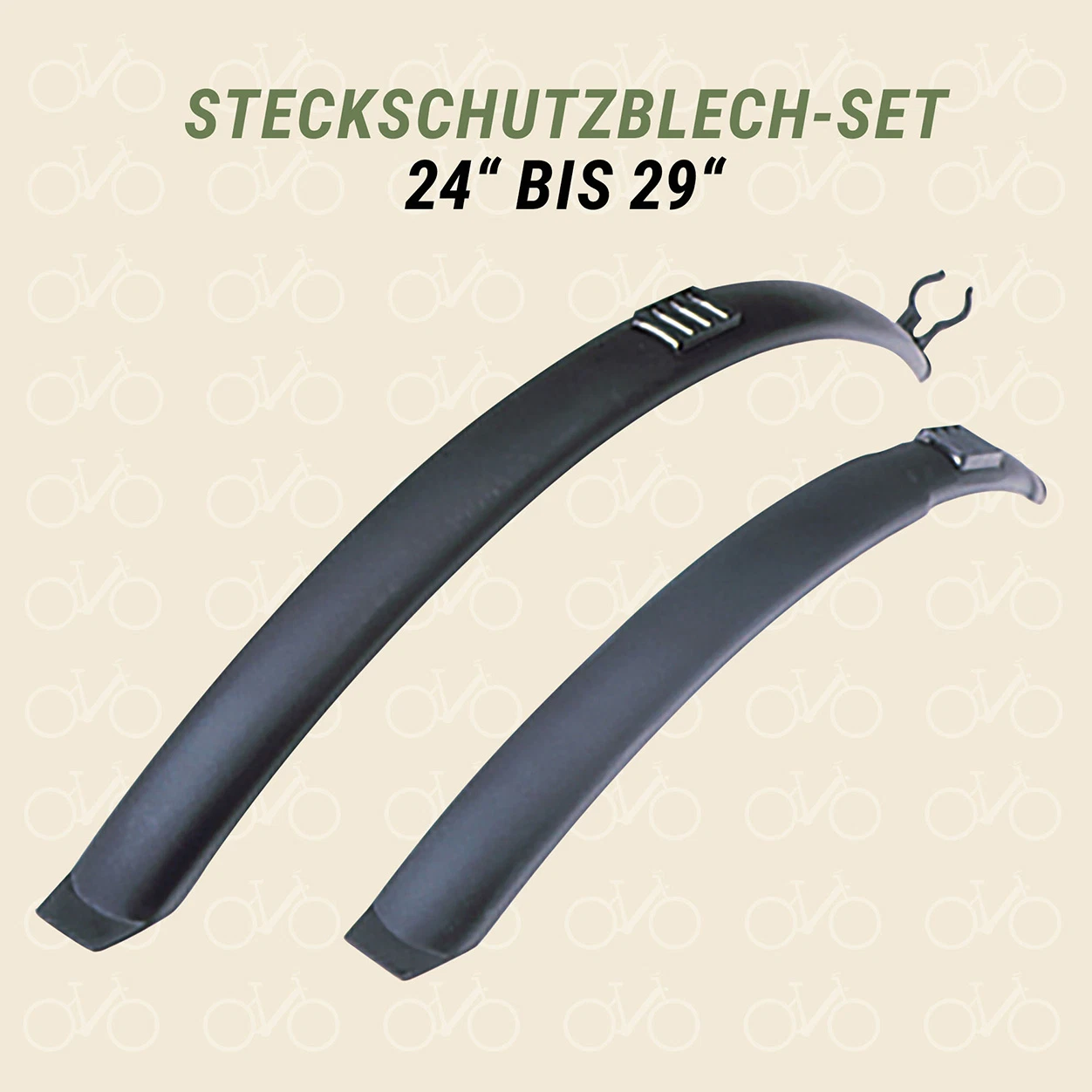 Steckschutzblech 24 bis 29 Zoll - diagonale Ansicht