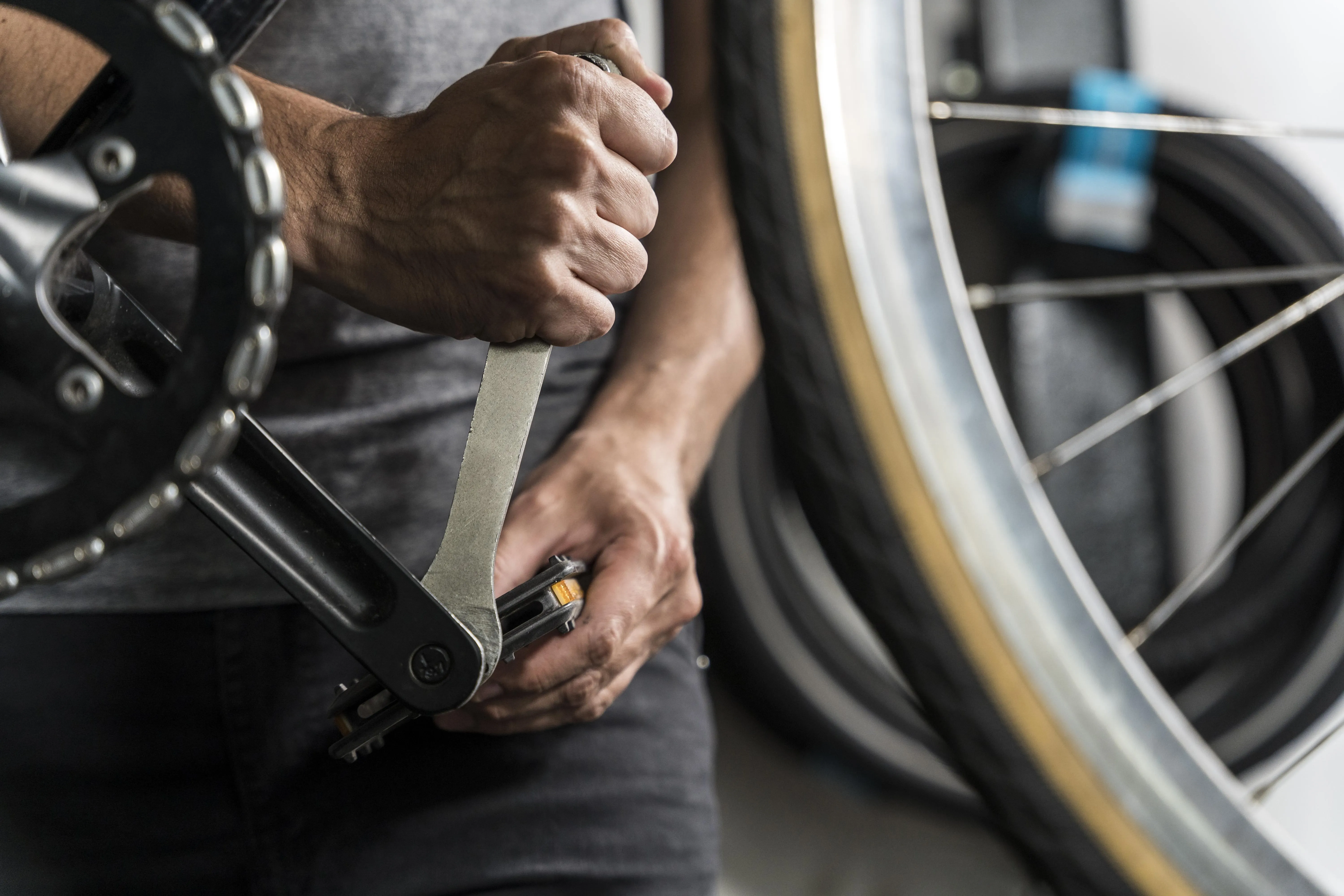 Fahrradpedale Reparatur