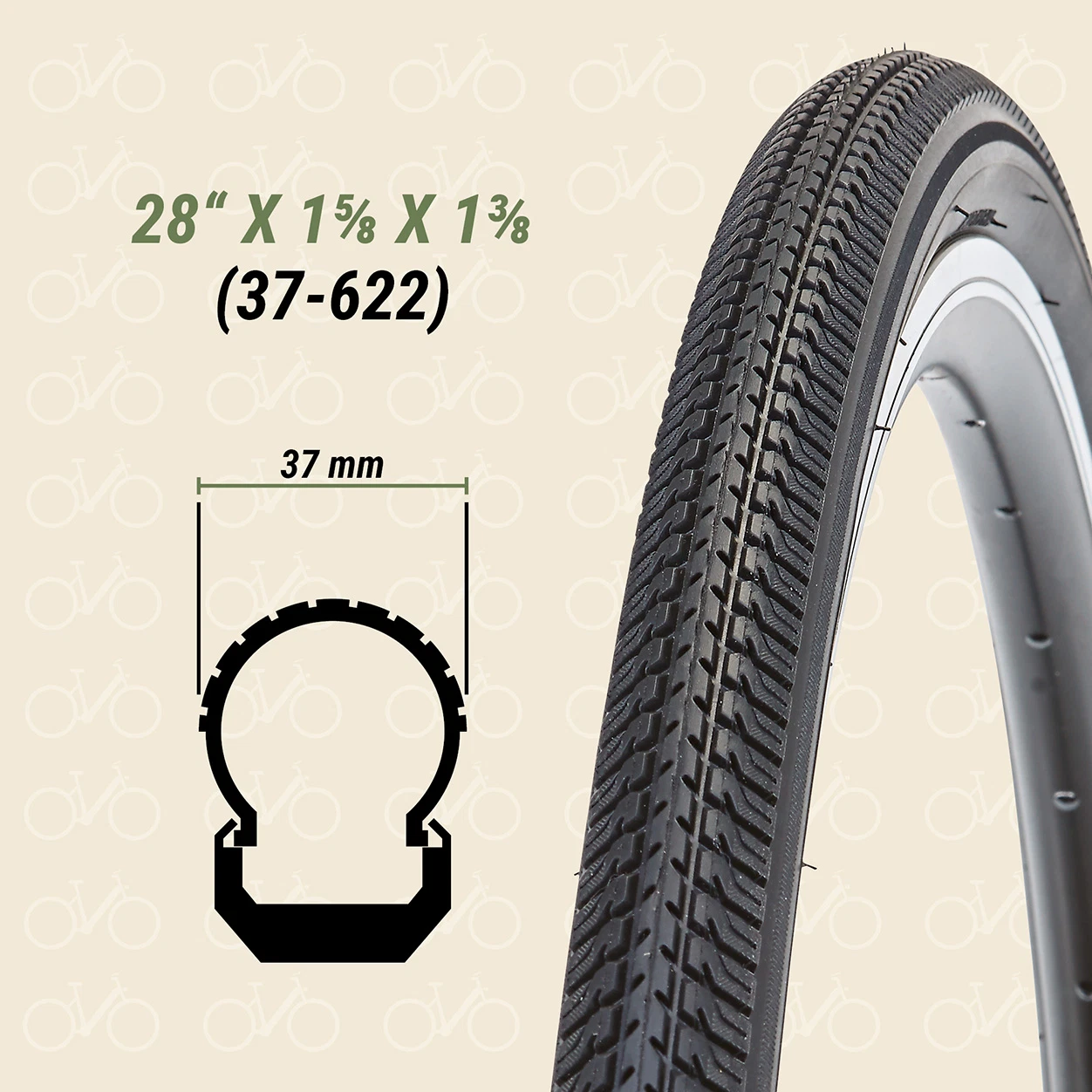 Reifen 28" x 1⅝ - 1⅜ (37-622)