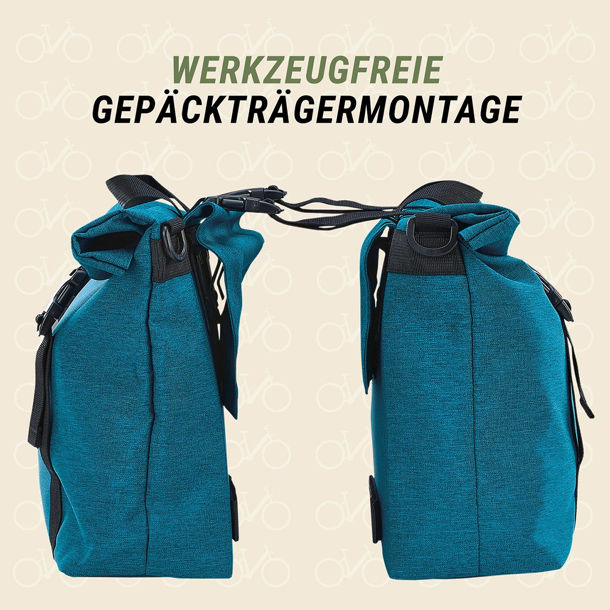 Doppelpacktasche blau (Aktion)