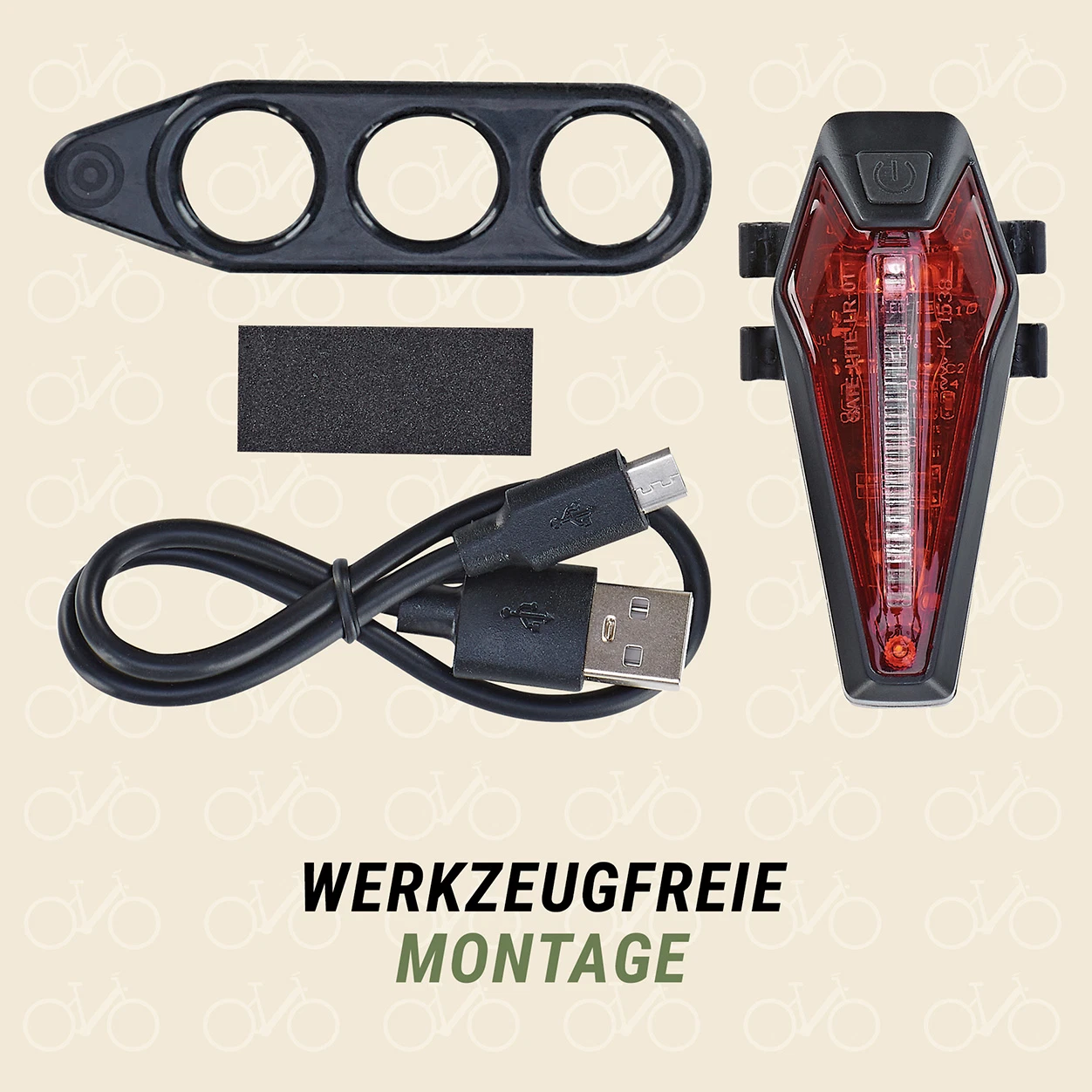 LED USB-Akkurücklicht modern