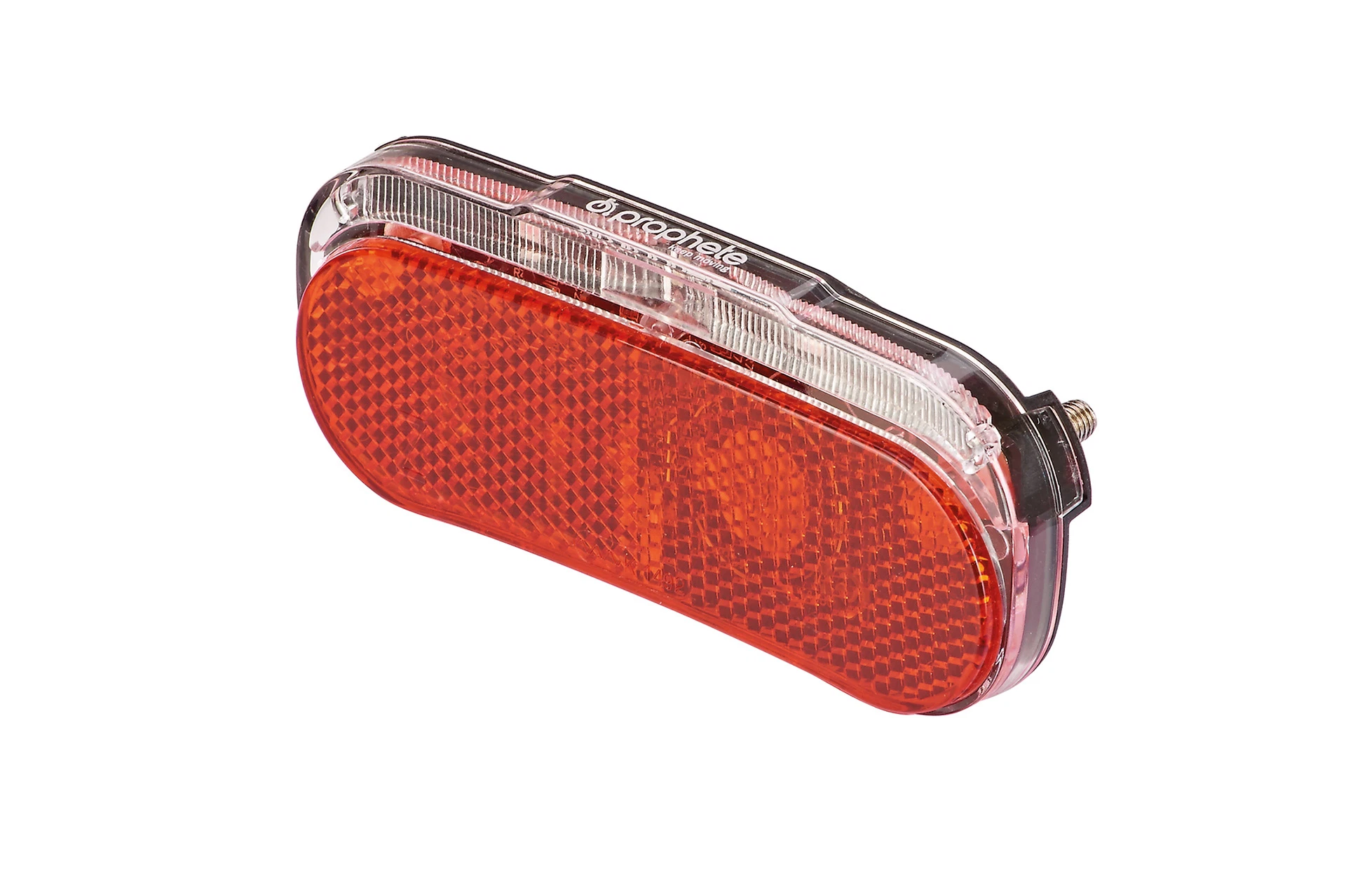 Rücklicht rot - Ansicht diagonal auf weißem Grund