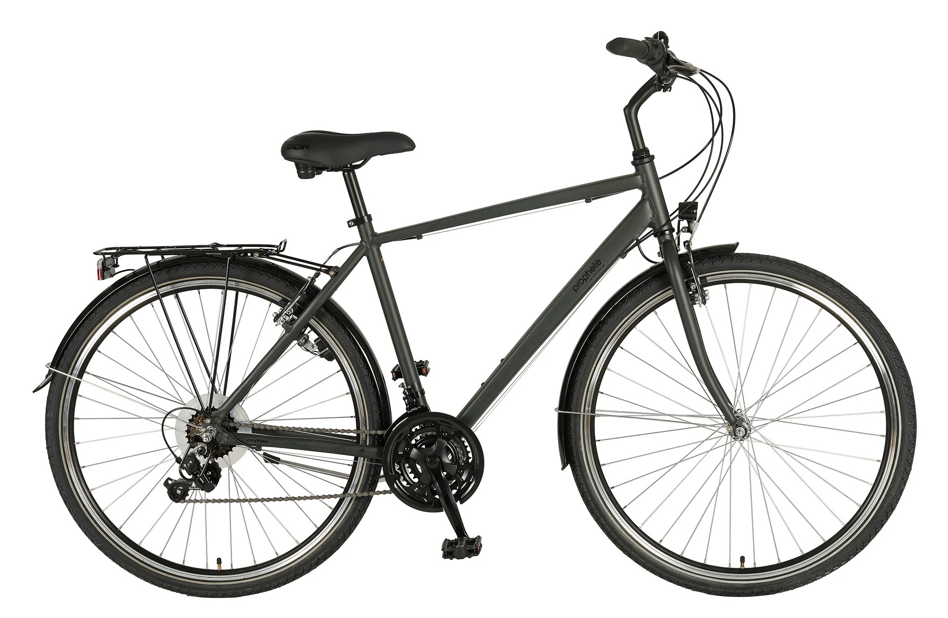Entdecker 100 Trekking Bike Diamantrahmen - Planaufnahme auf weißem Grund