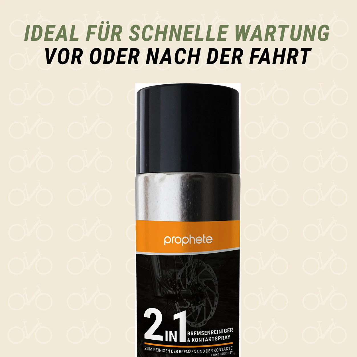 Bremsenreiniger und Kontaktspray schnelle Wartung für vor oder nach der Fahrt - detailansicht