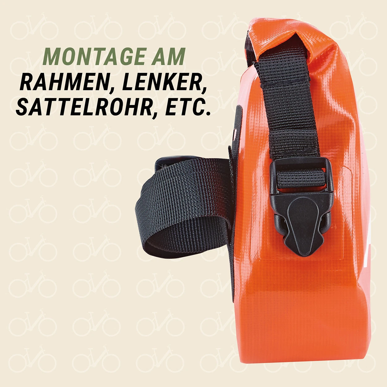 Erste Hilfe Tasche einfache Montage - Ansicht von der Seite