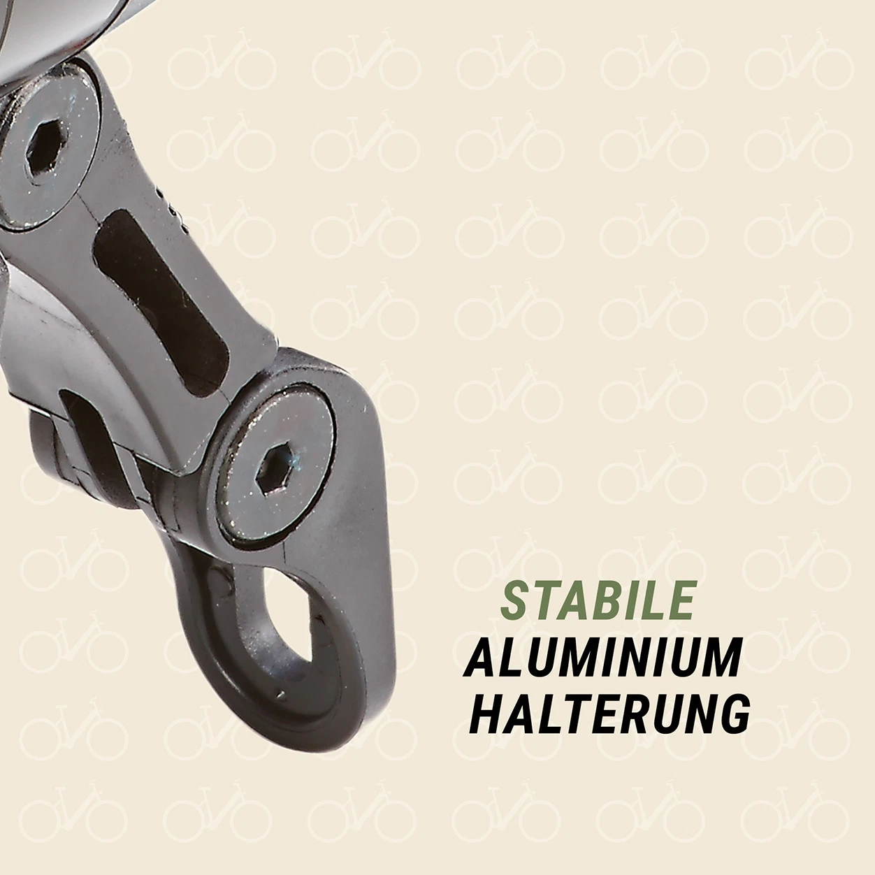 LED Scheinwerfer 100 LUX stabile Aluminium Halterung -  detailansicht