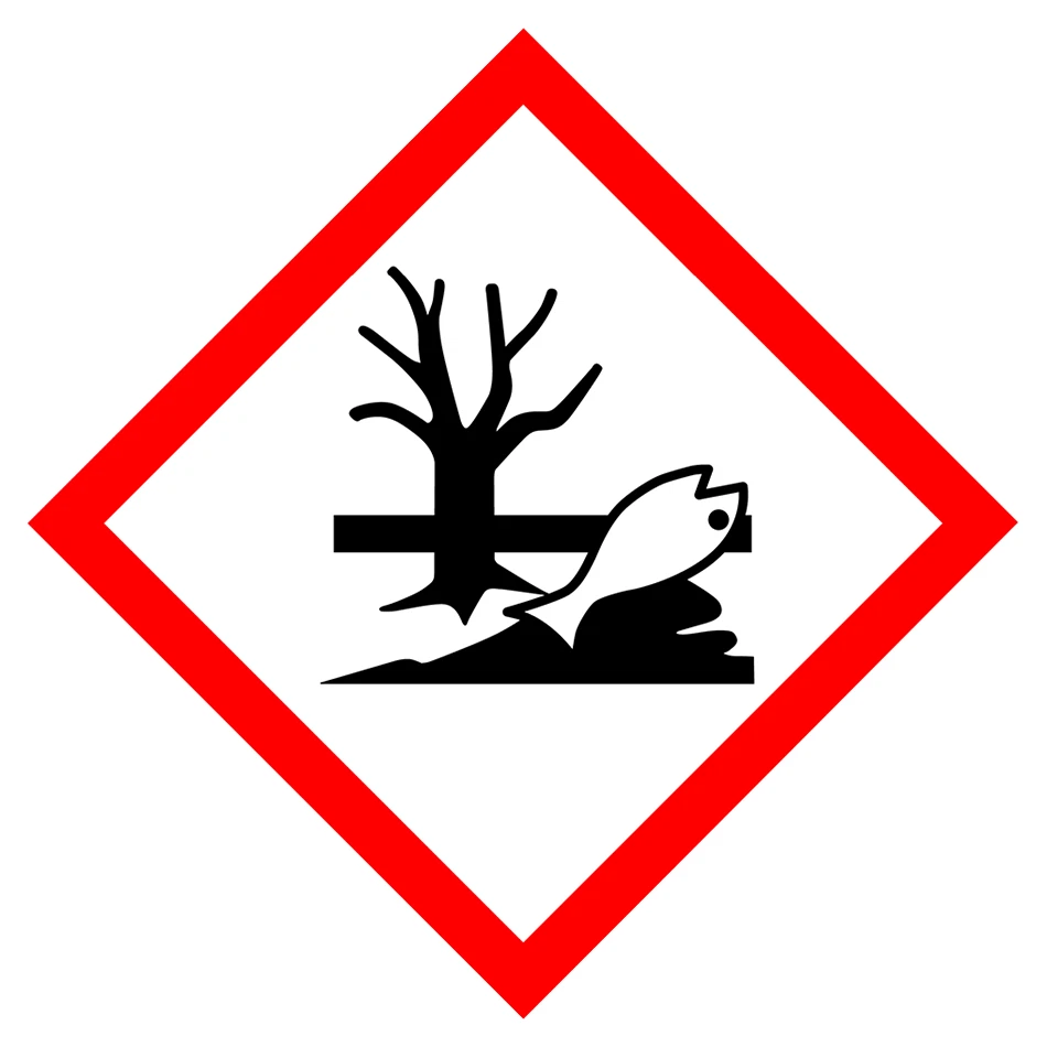 Icon toter Baum und toter Fisch - Gefahr für Tiere und Umwelt