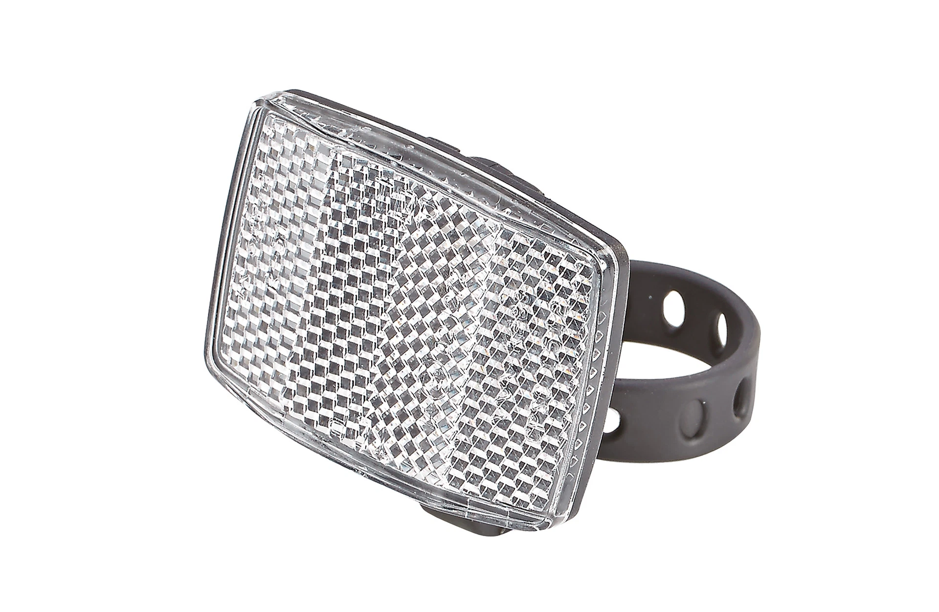 Reflektor weiß - diagonale Ansicht auf weißem Grund