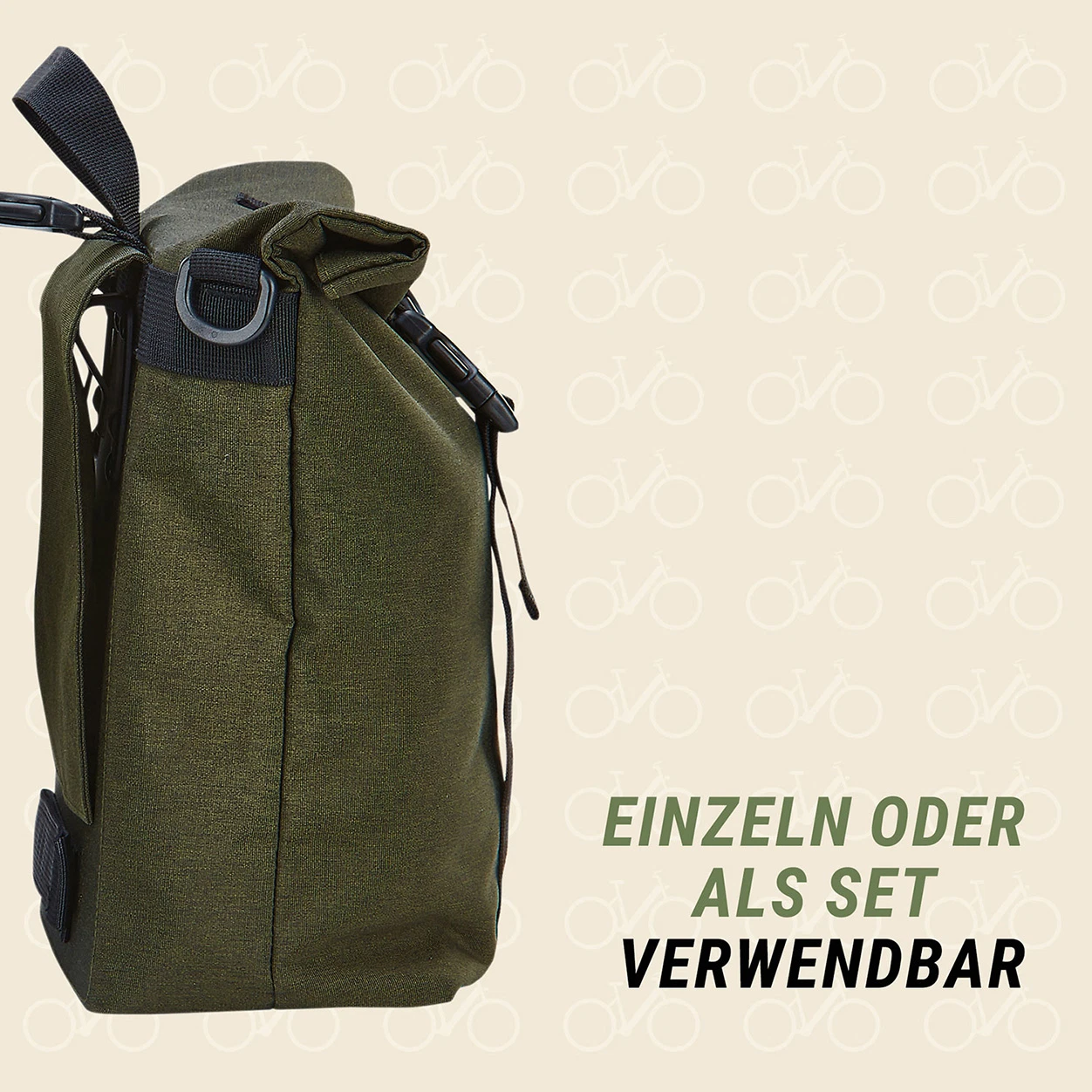 Seitenpacktasche grün