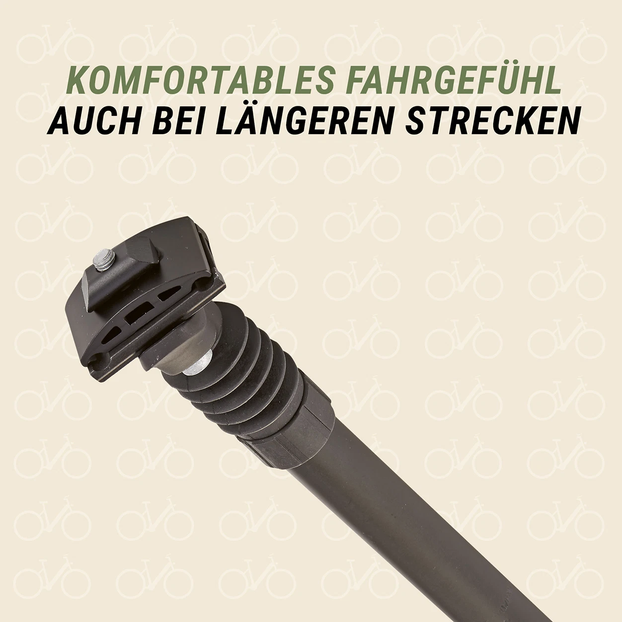 Patent Federsattelstütze komfortables Fahrgefühl auch bei längeren Strecken - detailansicht