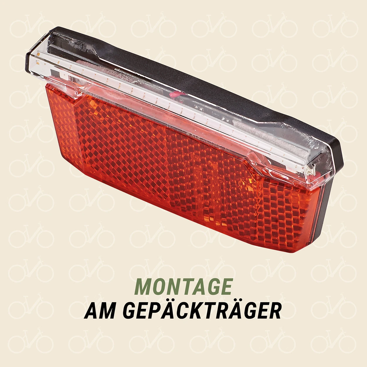 LED-Rücklicht mit Bremslichtfunktion E-Bike