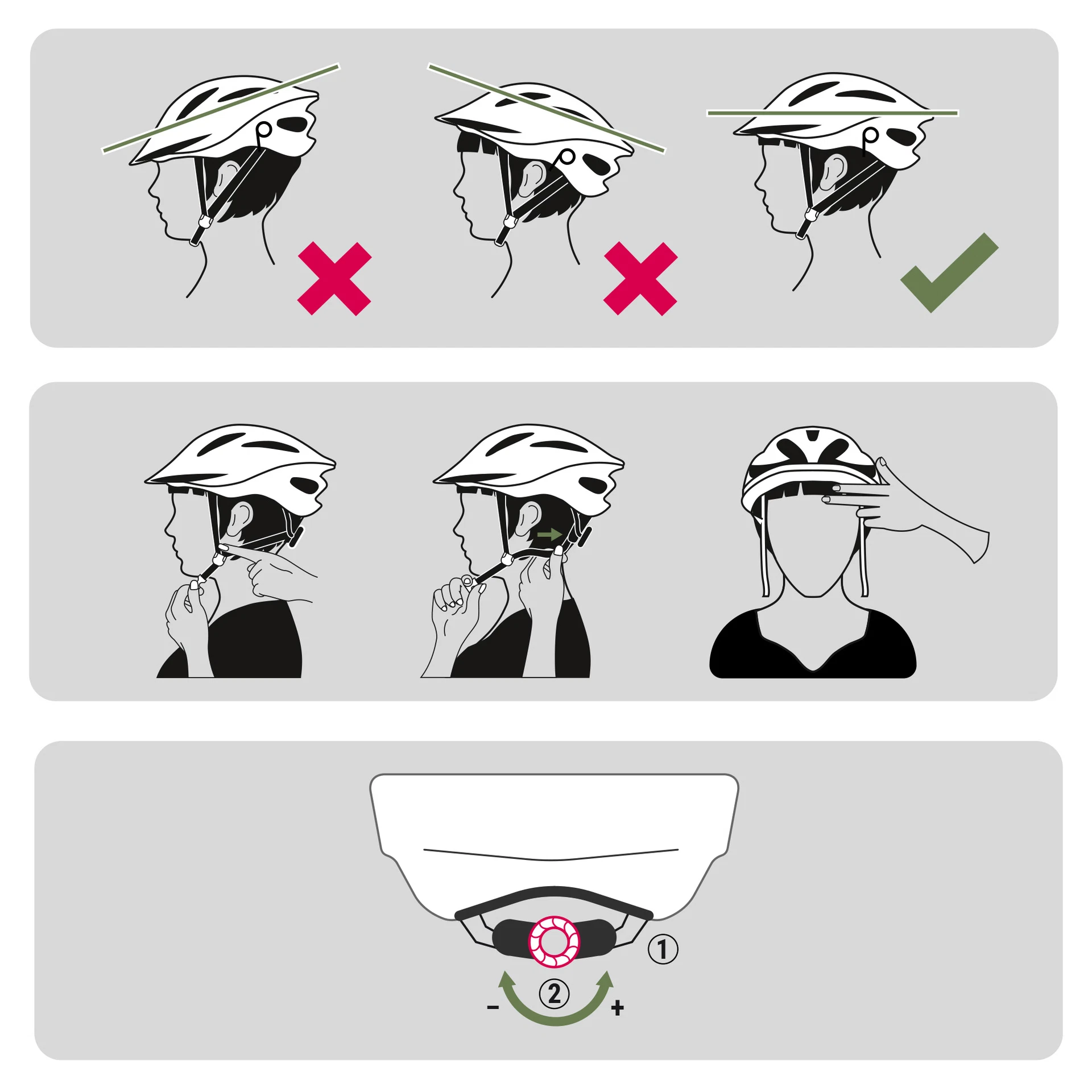 Kinder-Fahrradhelm Trio rosa
