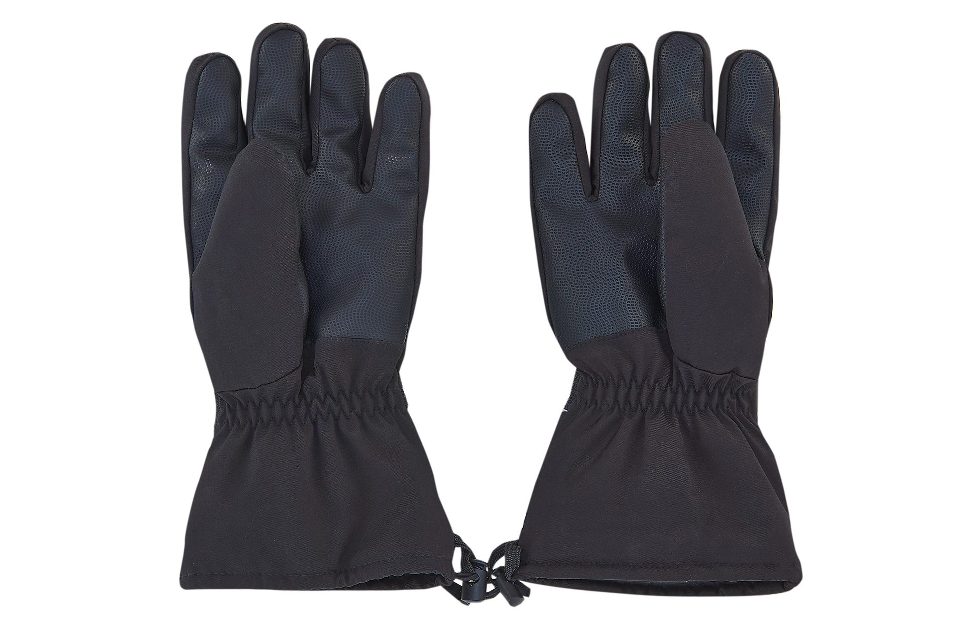 Winter-Handschuhe Handinnenfläche - Ansicht von hinten auf weißem Grund