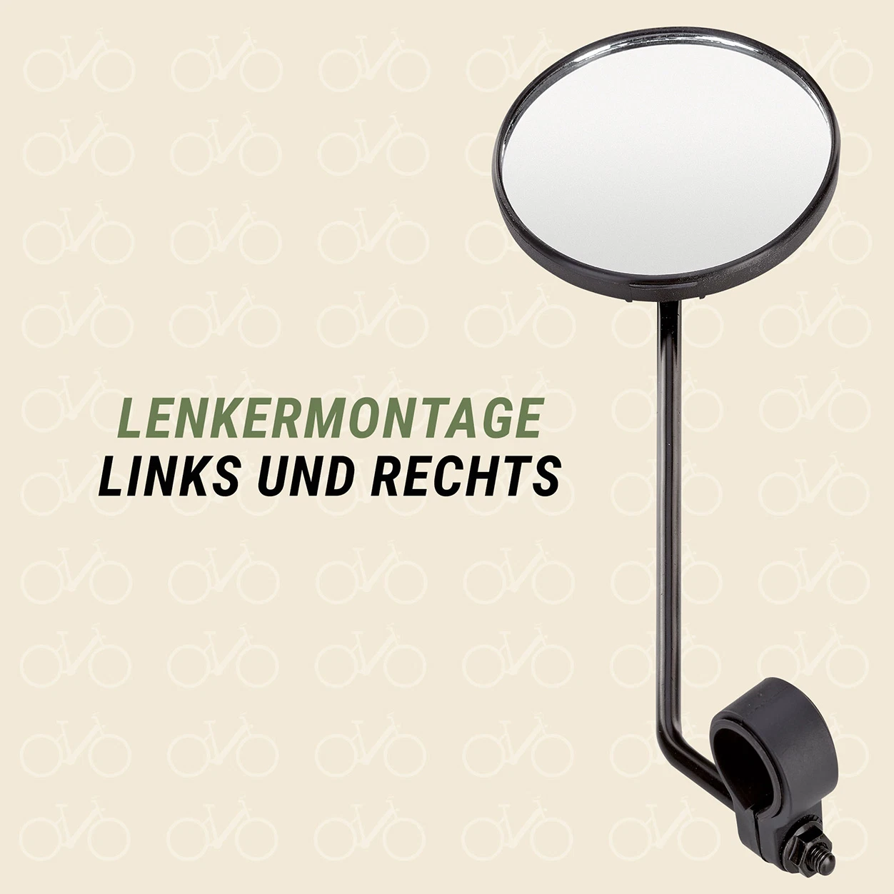 Fahrradspiegel Lenkermontage Links und Rechts - diagonale Ansicht