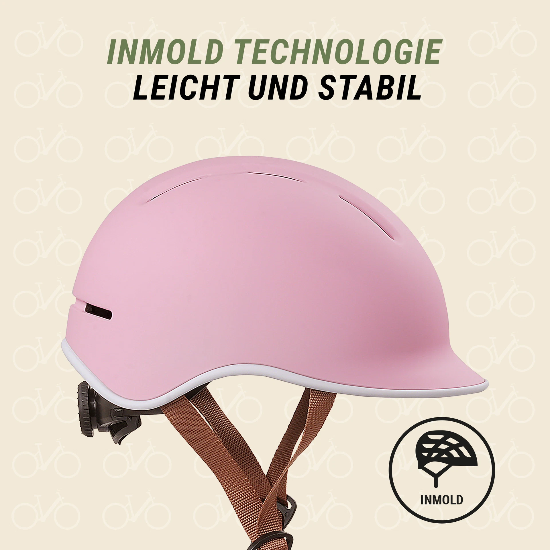 Kinder-Fahrradhelm Trio rosa