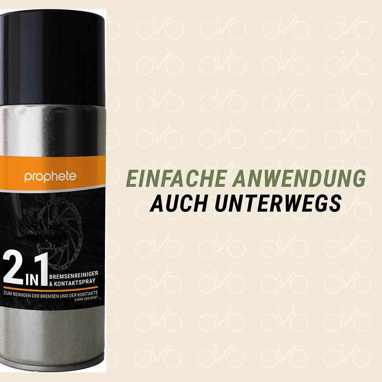 Bremsenreiniger und Kontaktspray einfache Anwendung für unterwegs - vordere Ansicht
