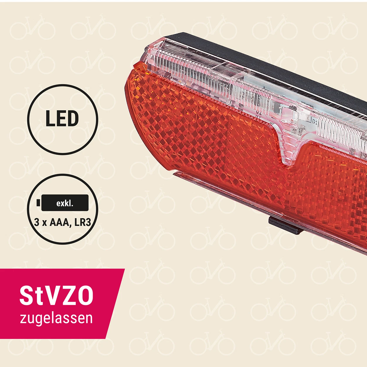 LED-Batterierücklicht double