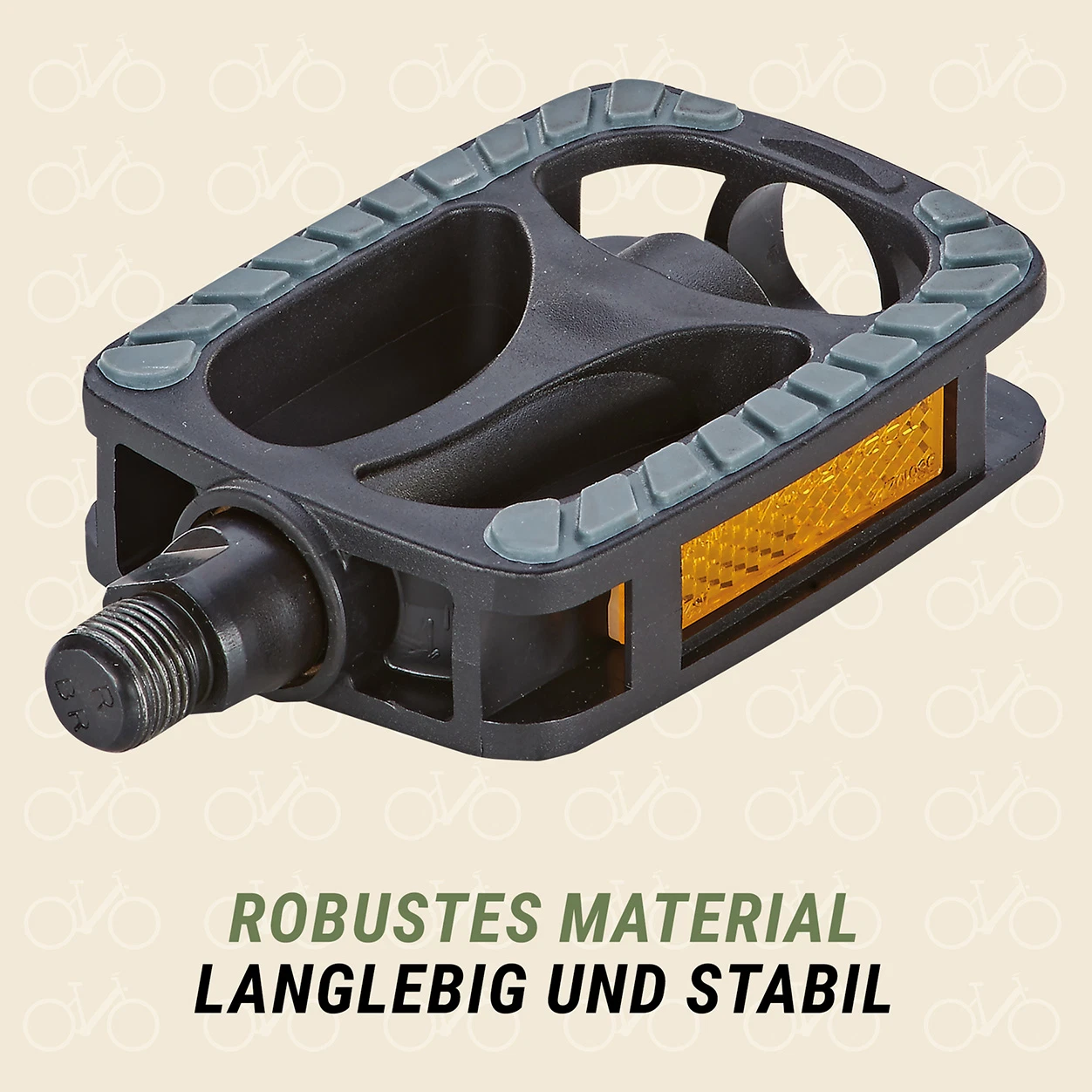 City und Trekking Pedale schmal mit robustem Material - diagonale Ansicht