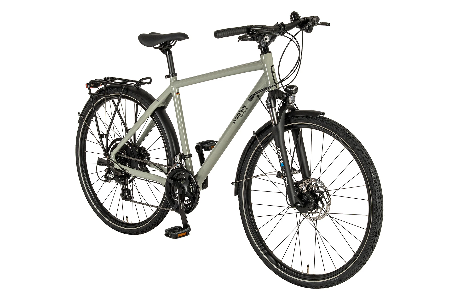 Entdecker 500 Trekking Bike Diamantrahmen - diagonale Ansicht auf weißem Grund