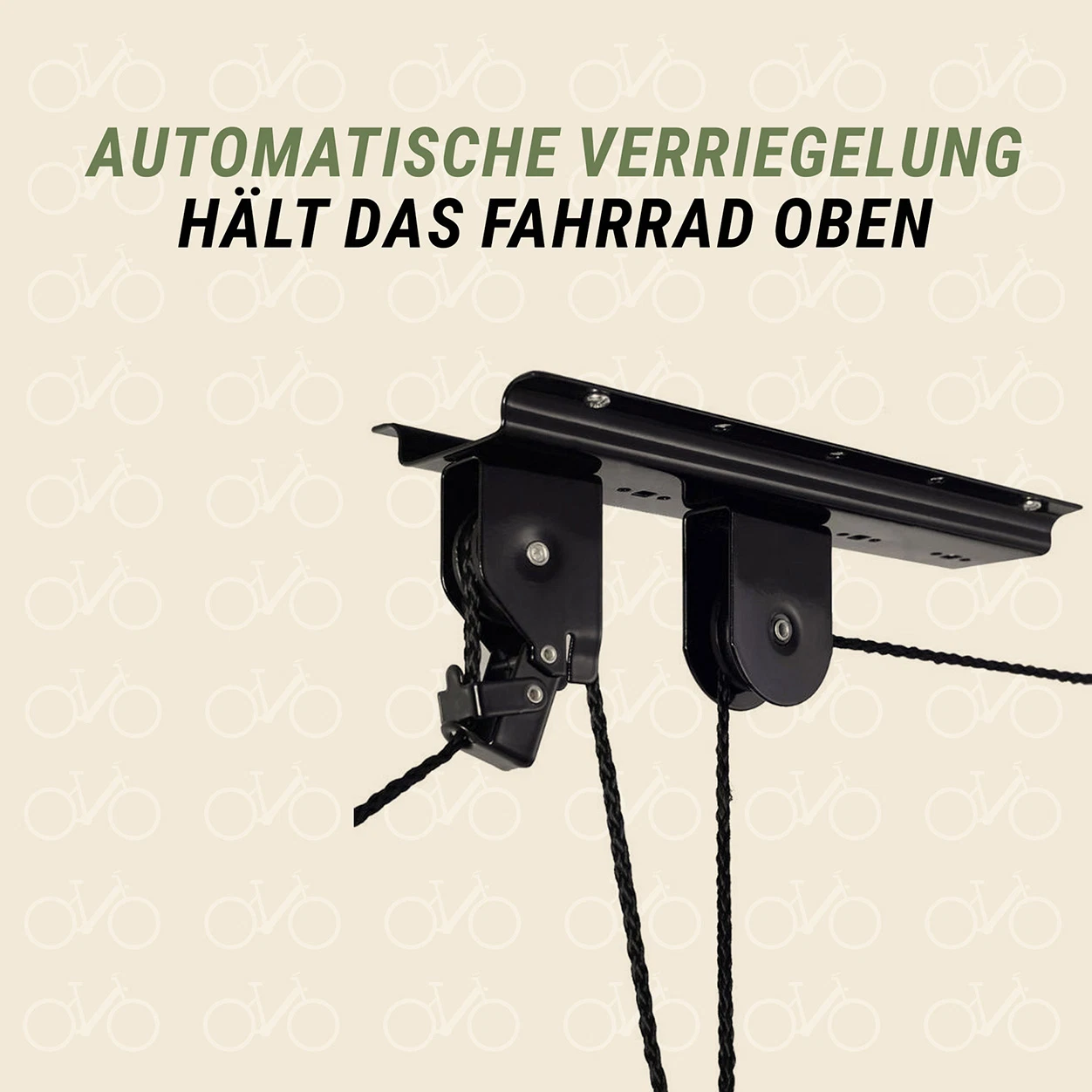 E-Bike Lift automatische Verriegelung - Detailansicht Halterung