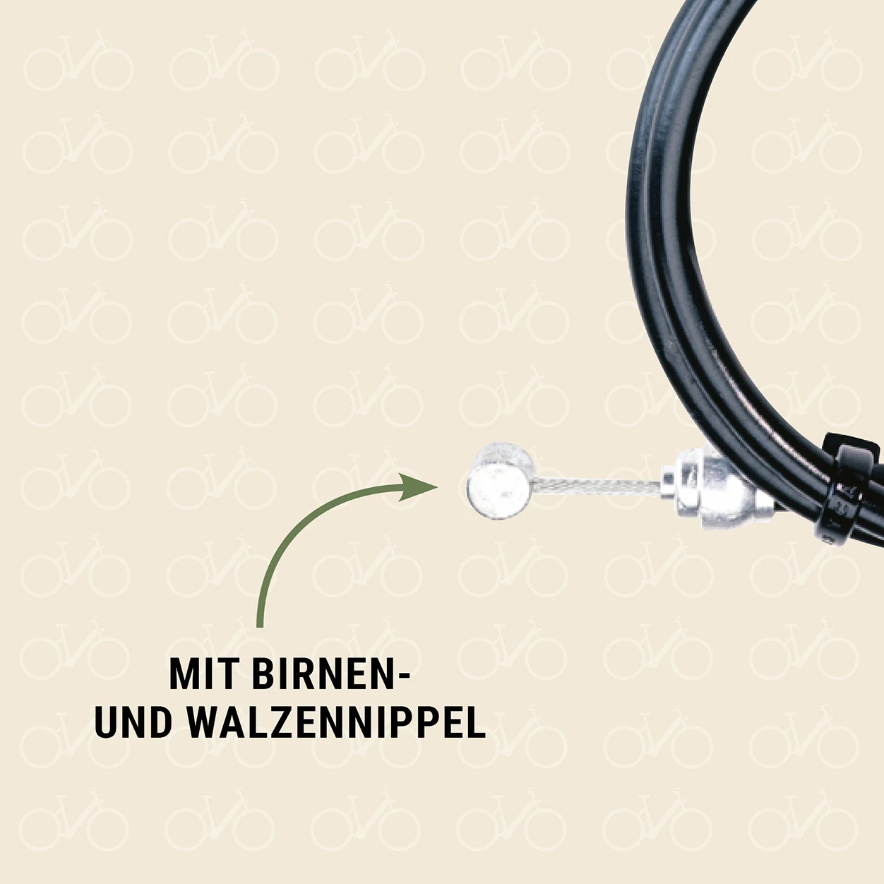 Bremszug mit Birnen und Walzennippel - Ansicht von vorne