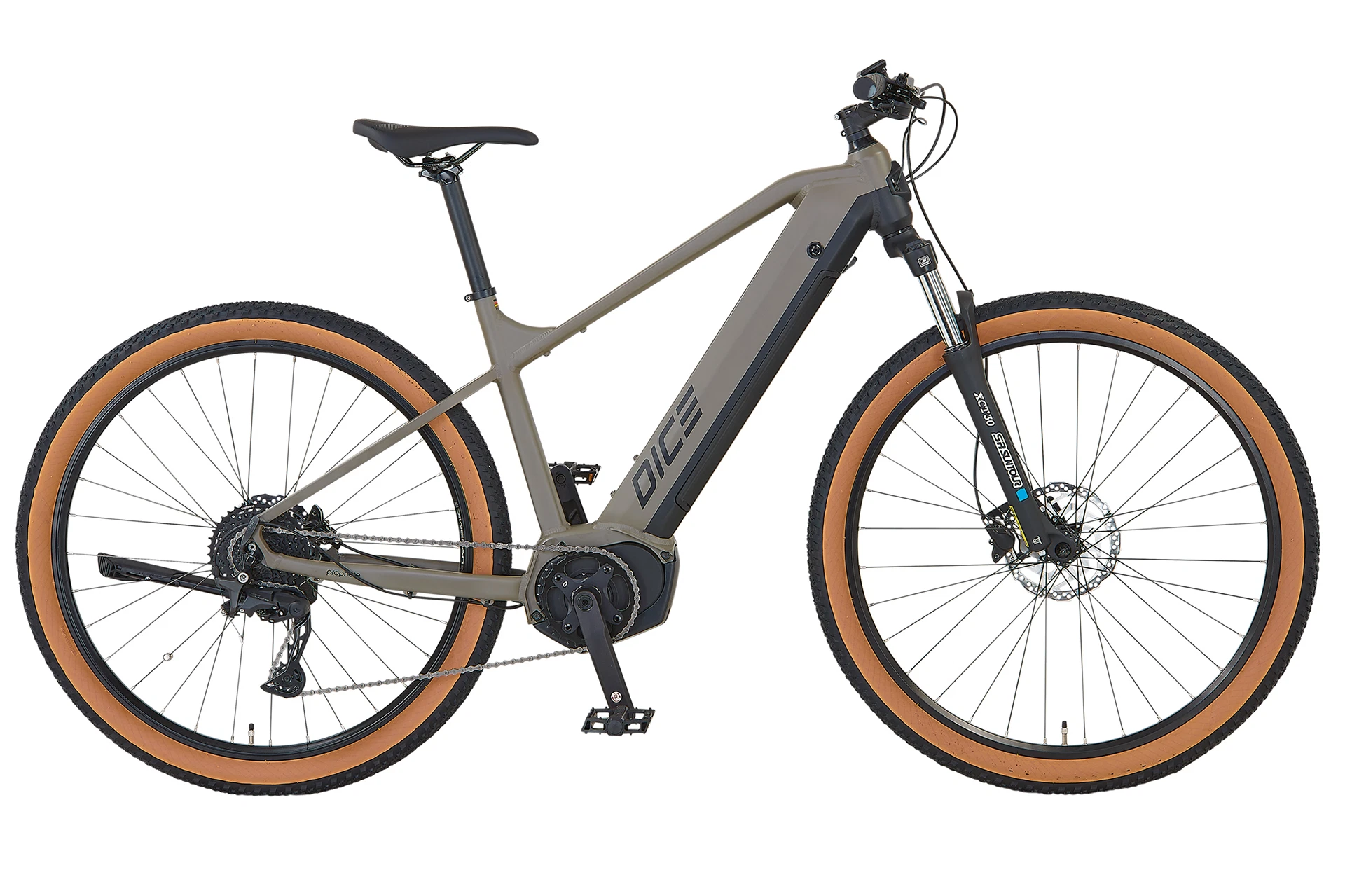 Vollansicht seitlich Prophete E-MTB DICE