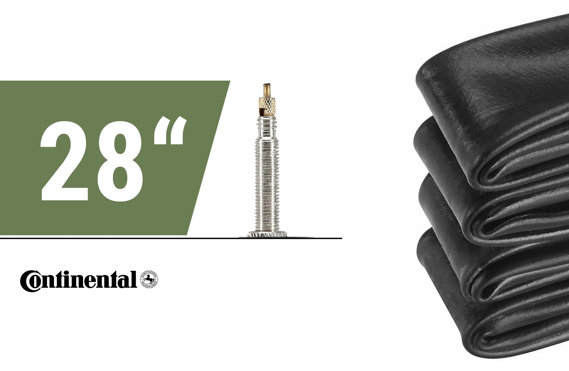 Continental Schlauch 28" x 3/4 - 1.00, Race Rennräder auf weißem Grund