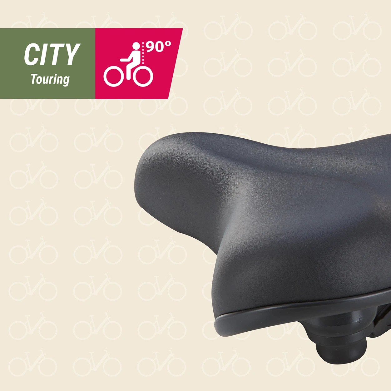Touren-City-Sattel Schaum