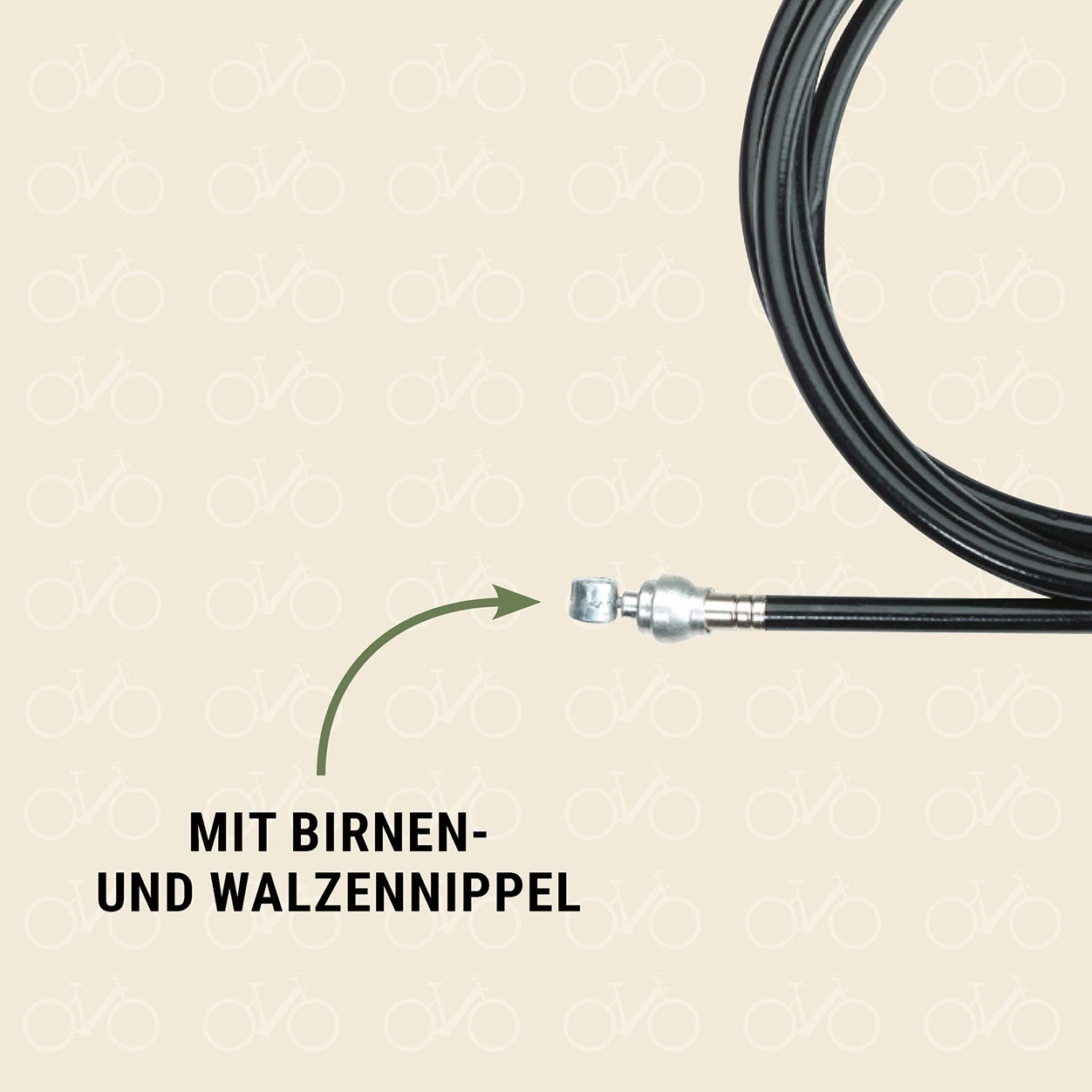 Schaltzug mit Birnen und Walzennippel - Ansicht von vorne