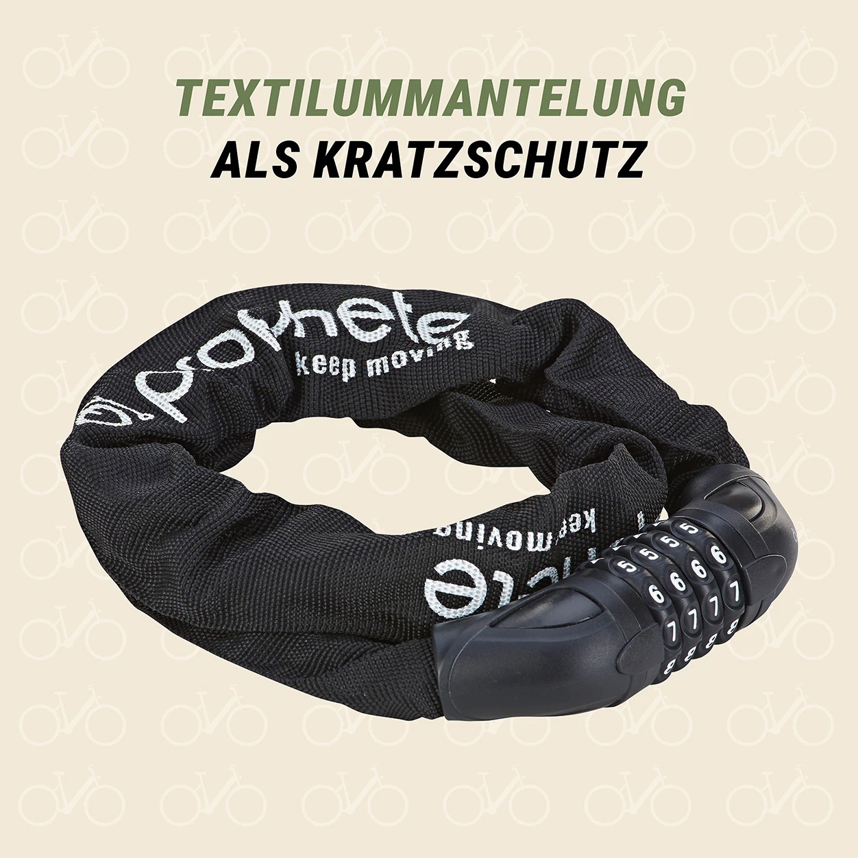 Zahlen-Kettenschloss 4