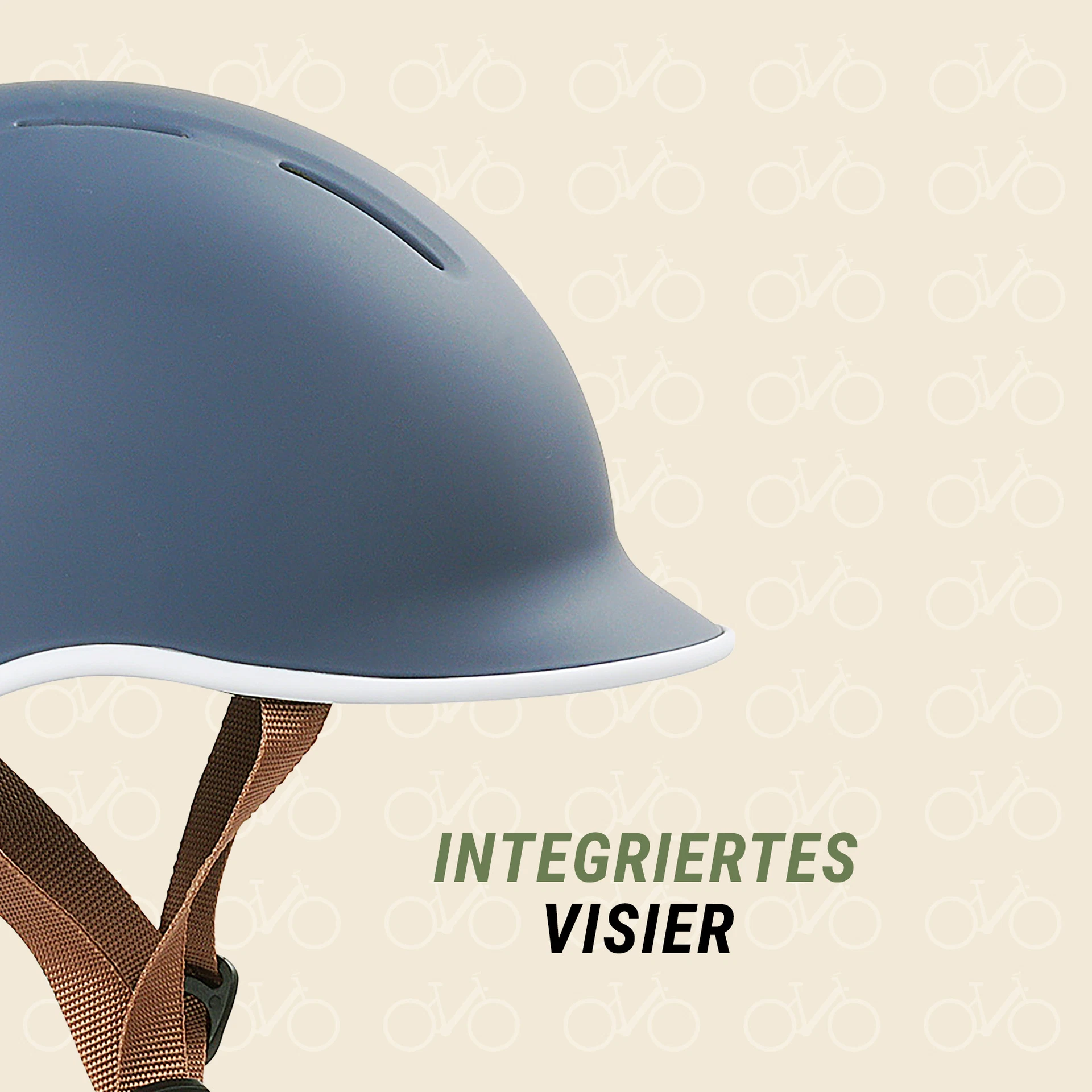 Kinder-Fahrradhelm Trio blau