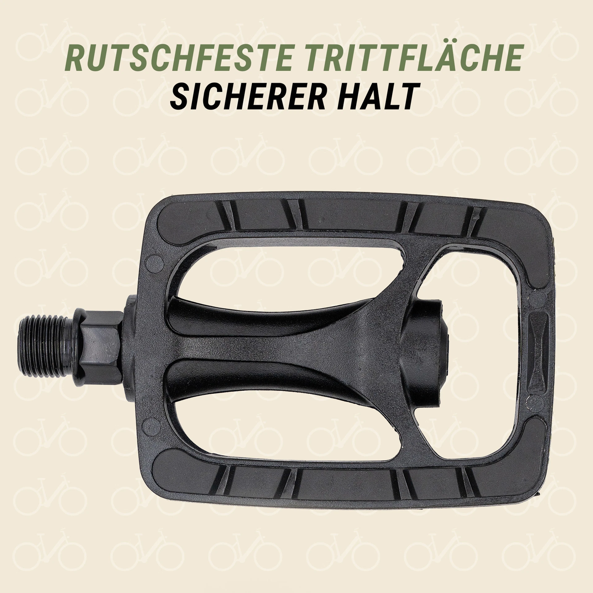 Pedale rutschfeste Trittfläche - diagonale Ansicht