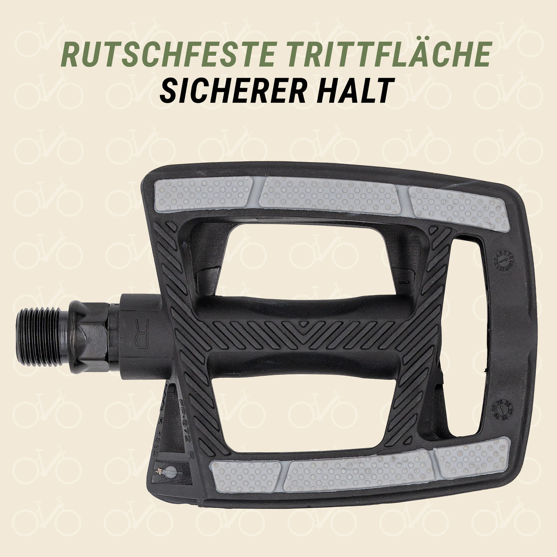 Pedale rutschfeste Trittfläche - seitliche Ansicht