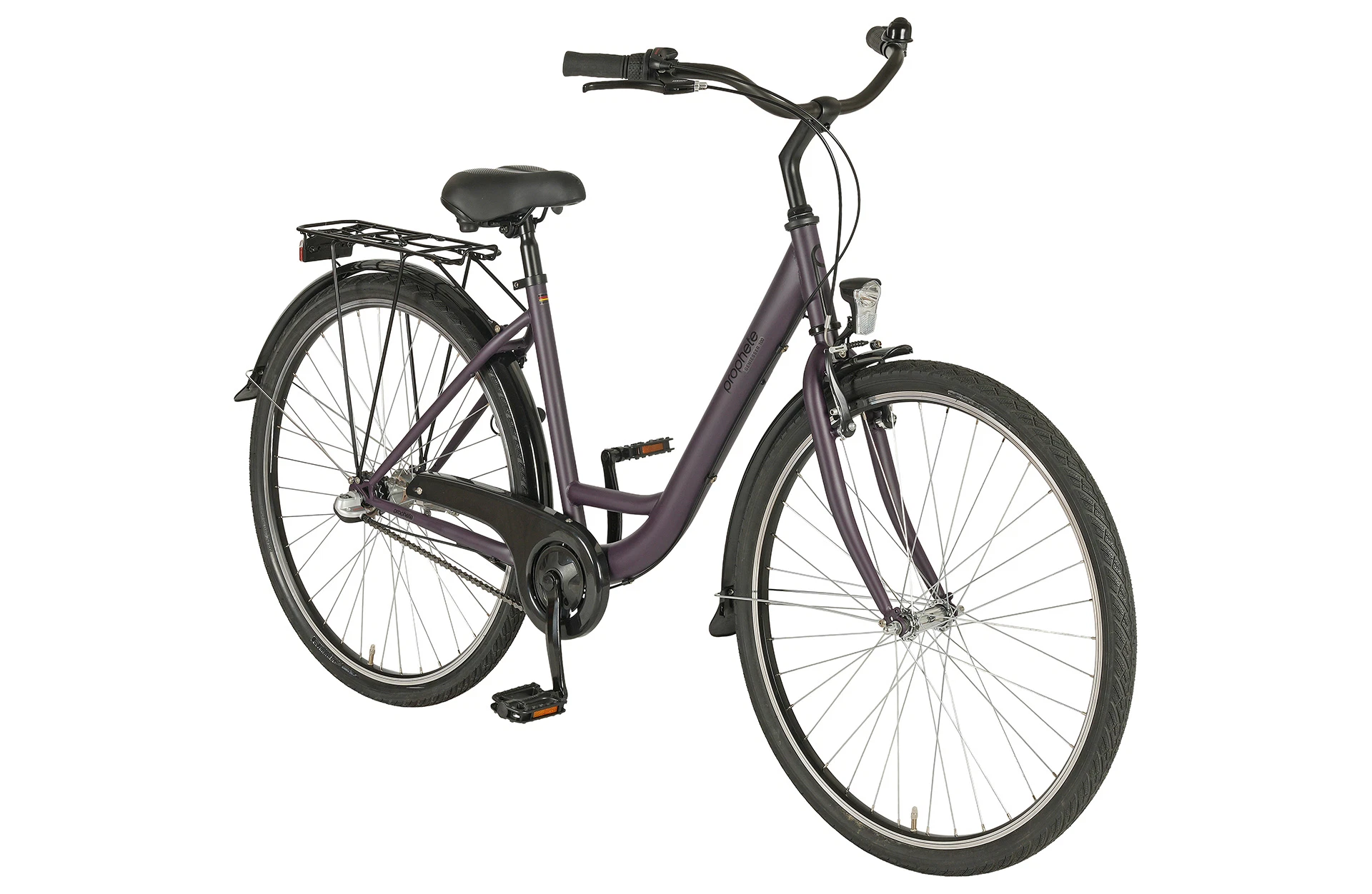 Geniesser 100 City Fahrrad - diagonale Ansicht auf weißem Grund