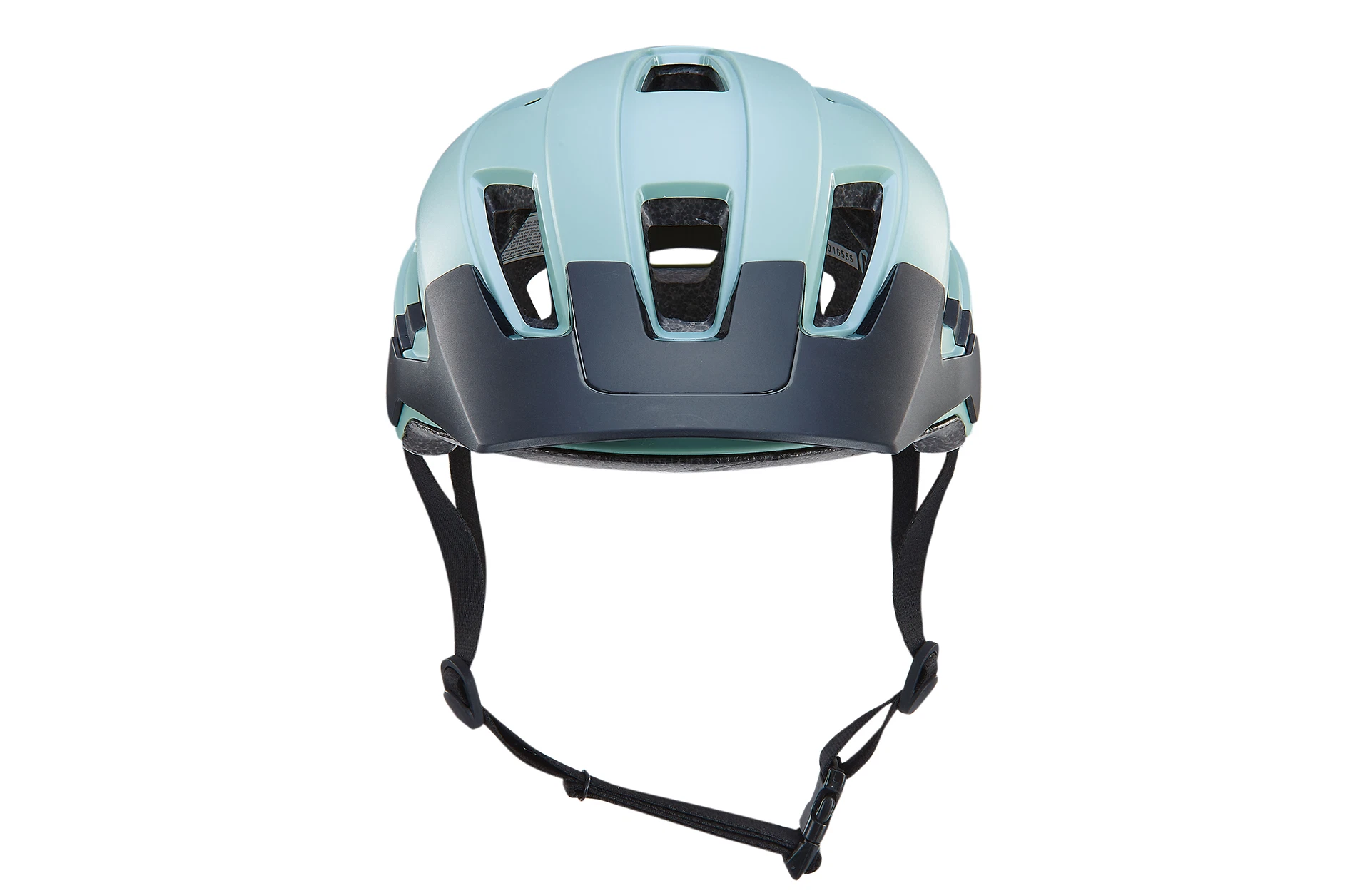 Vollansicht frontal Biodome Helm mit Visier vor weißem Hintergrund