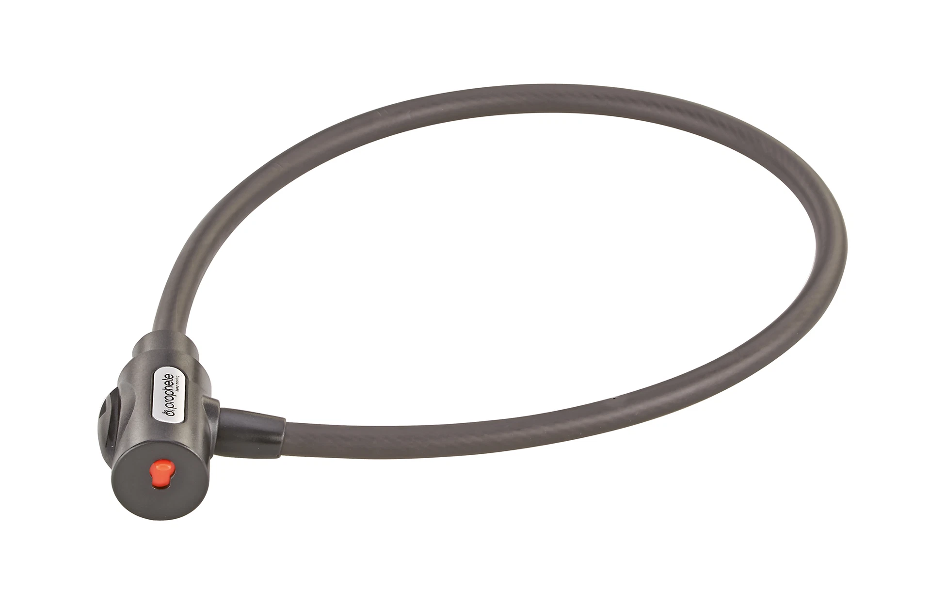 Kabelschloss - diagonale Ansicht auf weißem Grund