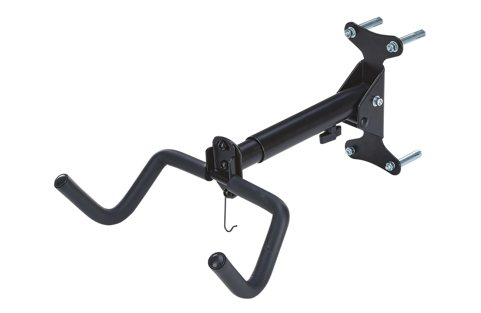 Wandhalterung für Fahrräder - diagonale Ansicht auf weißem Grund