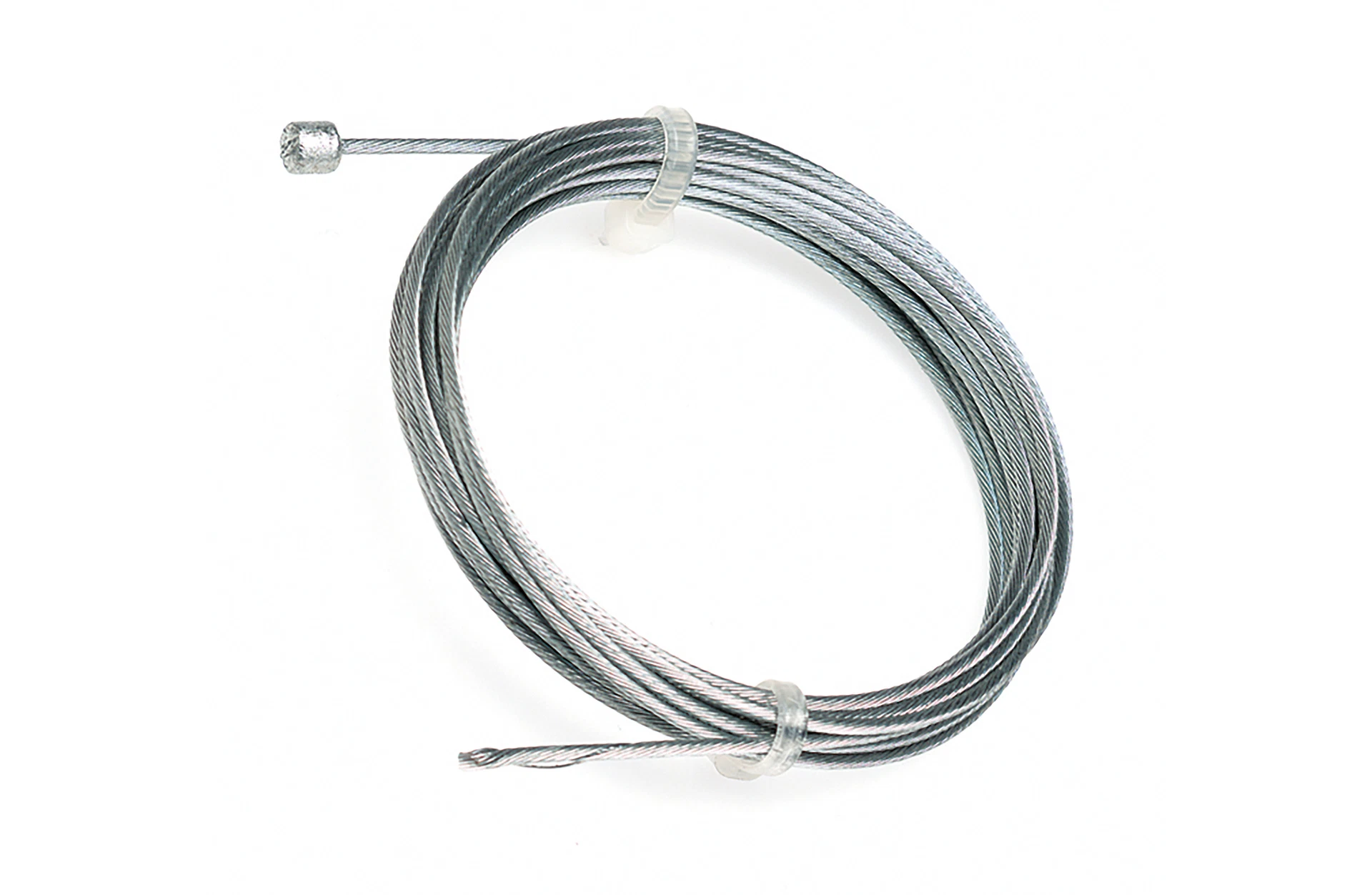 Schaltzug silber - diagonale Ansicht auf weißem Grund