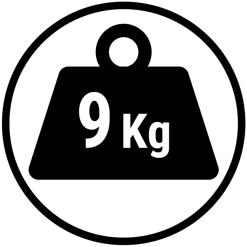 Icon 9 kg Gewicht rund