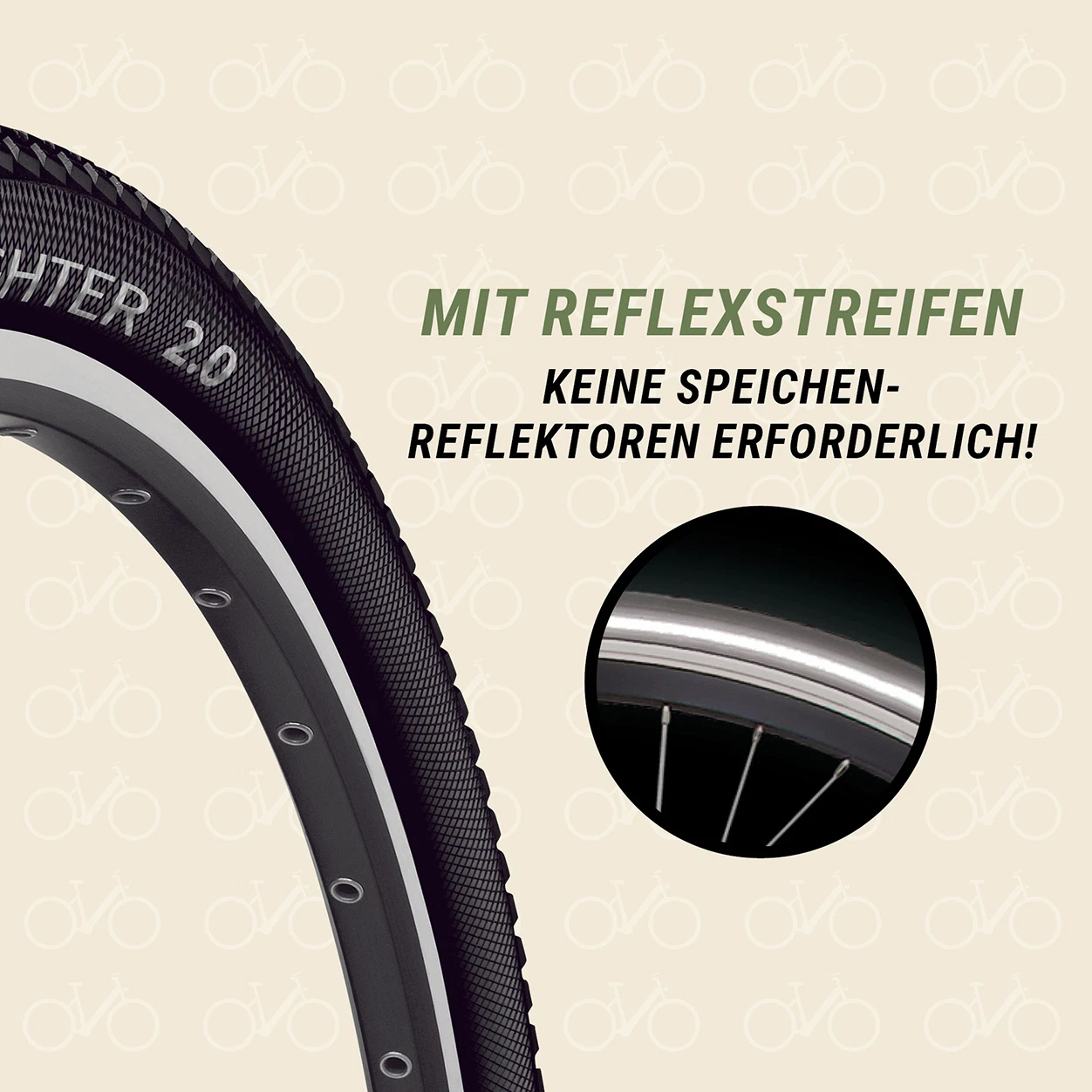 Reifen 29" x 2.00 / 28" x 2.00 (50-622) DOUBLE FIGHTER III